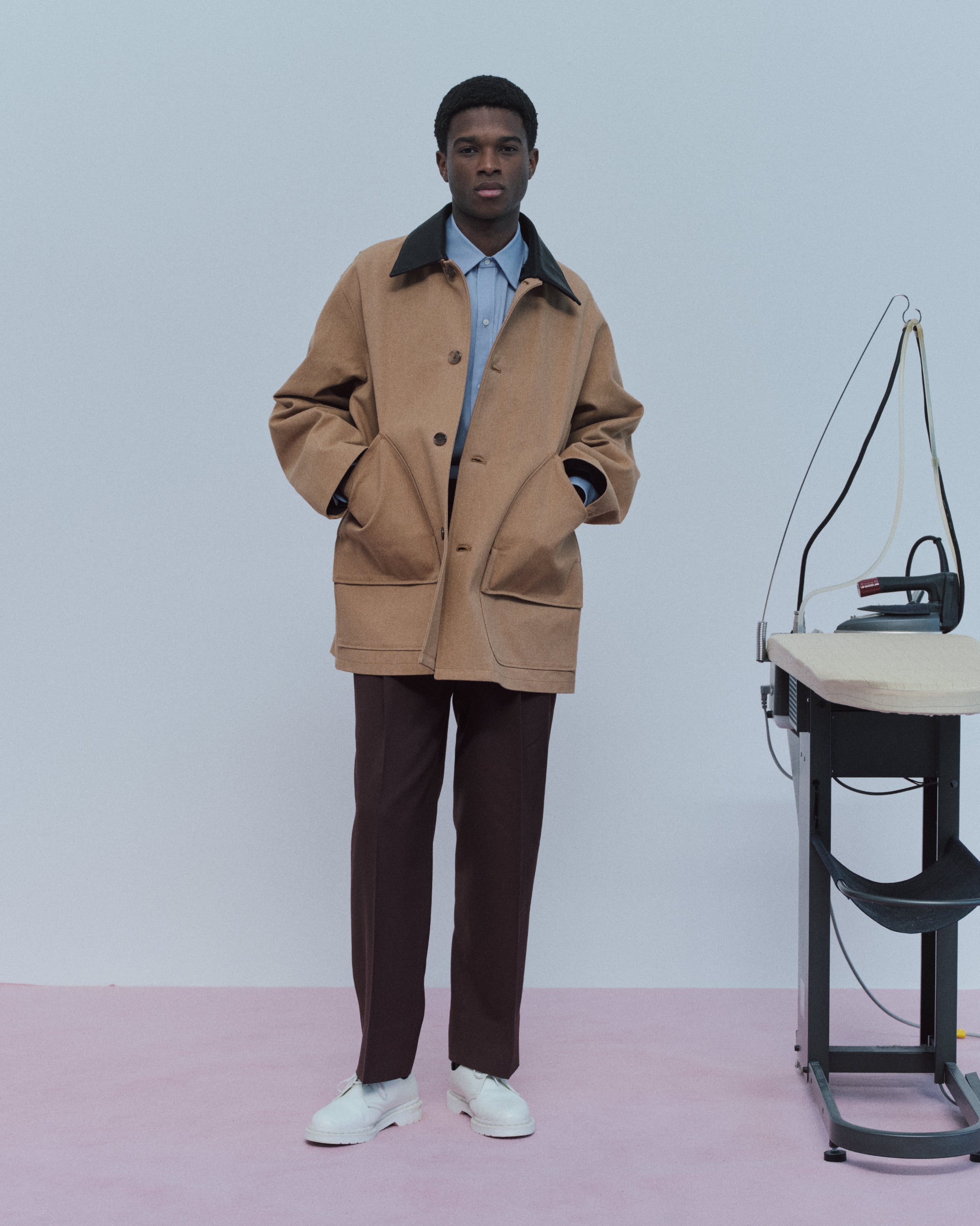 Organic Cotton Duck / Chasseur Jacket, Natural Brown