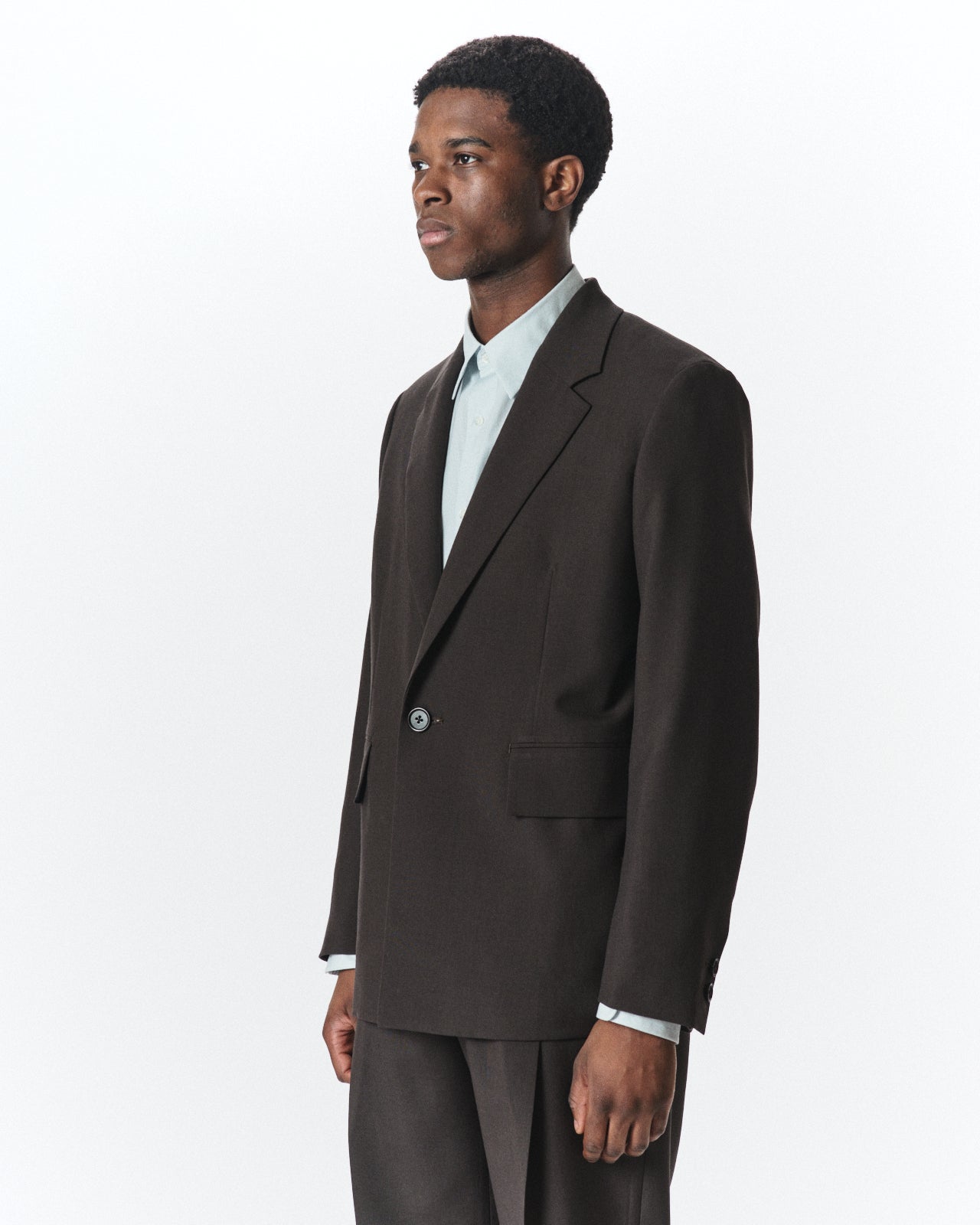 Polwarth Tropical / Square Jacket, Dark Olive
