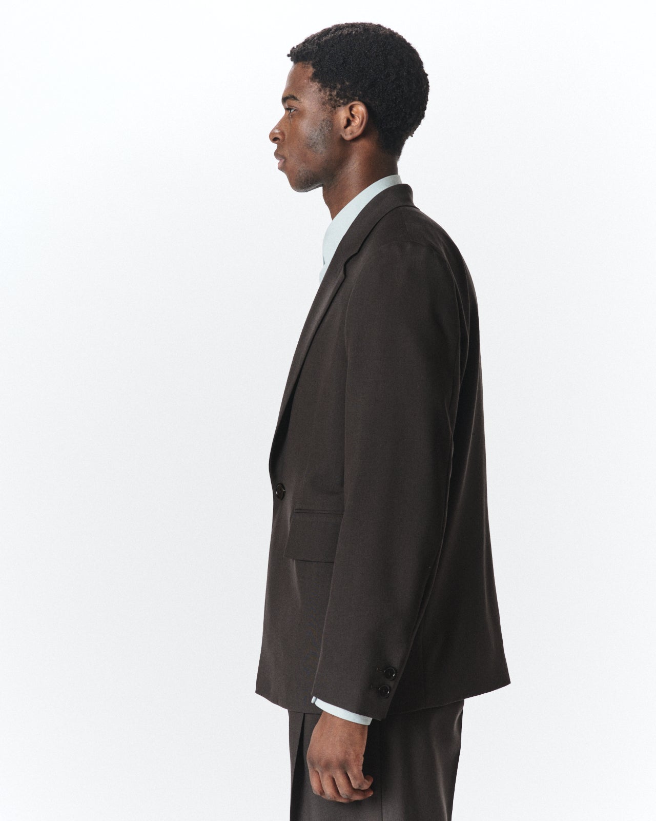 Polwarth Tropical / Square Jacket, Dark Olive