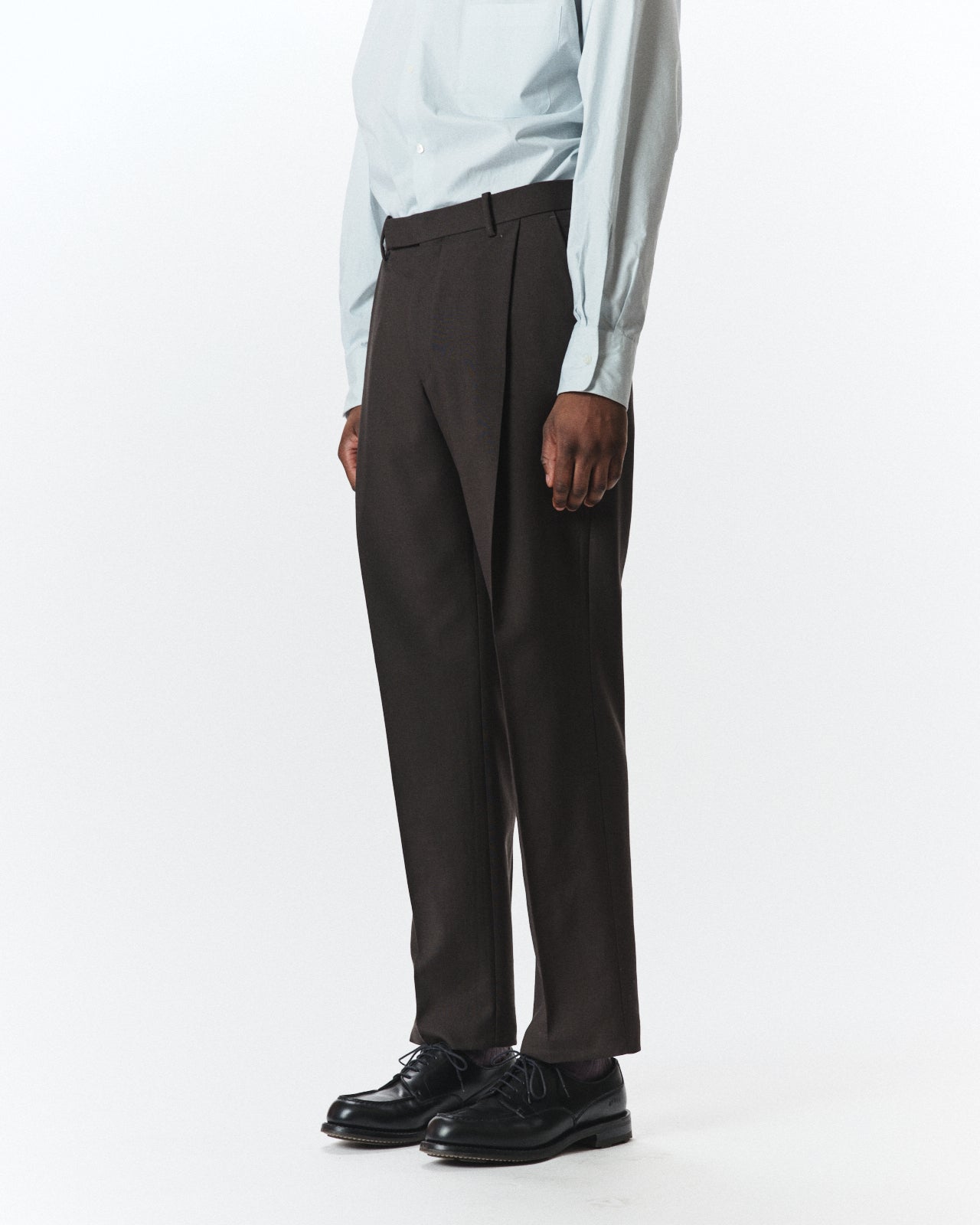 Polwarth Tropical / Anton Trousers, Dark Olive