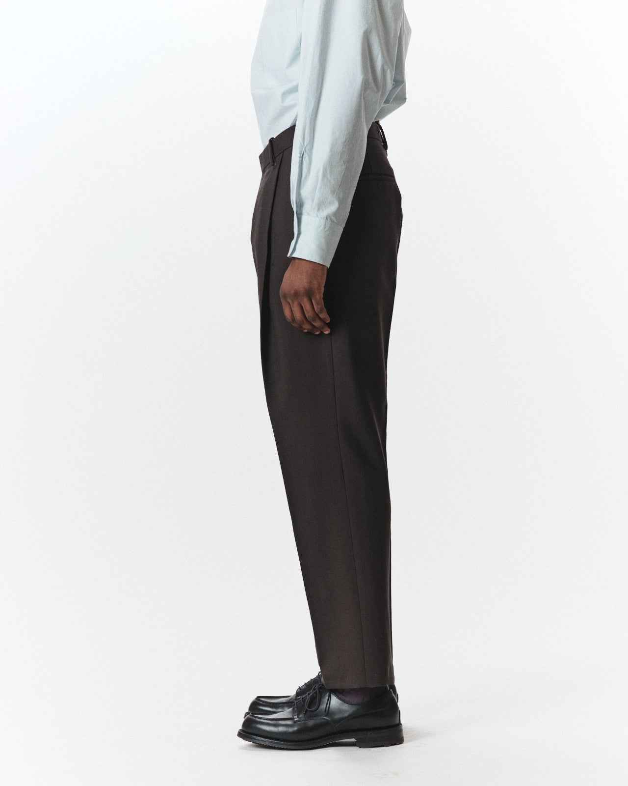 Polwarth Tropical / Anton Trousers, Dark Olive