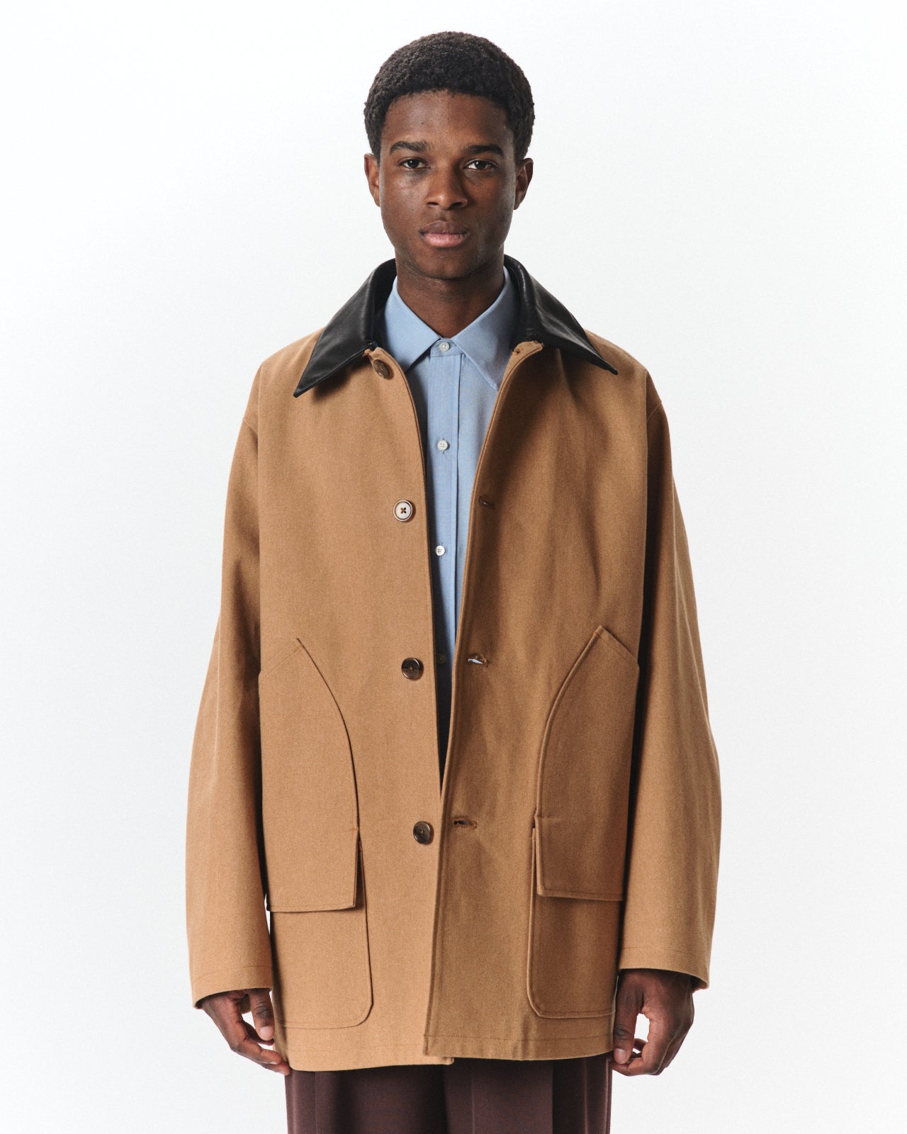 Organic Cotton Duck / Chasseur Jacket, Natural Brown