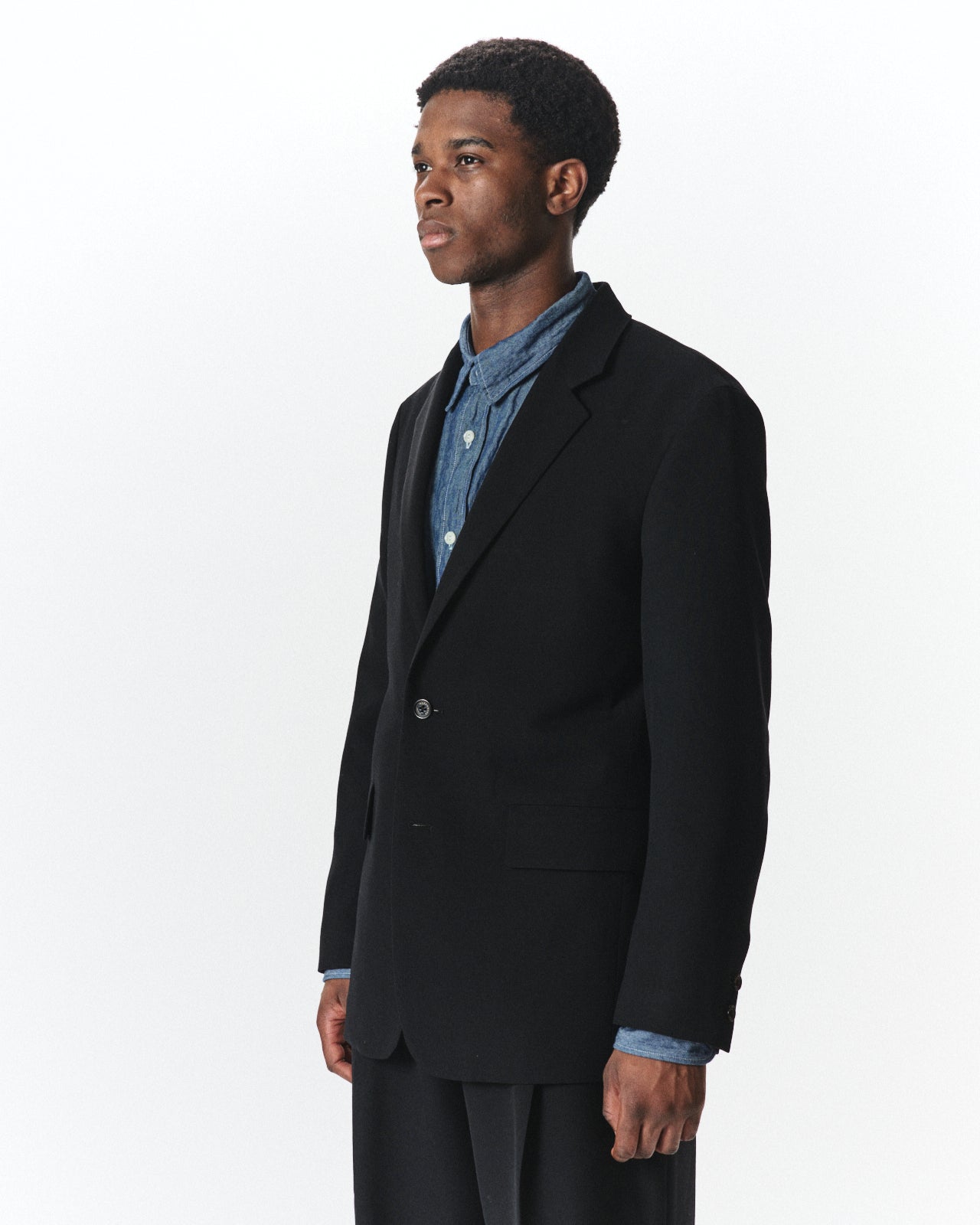3/60 オーガニックウールサバイバルクロス® / スポーツコート, Black