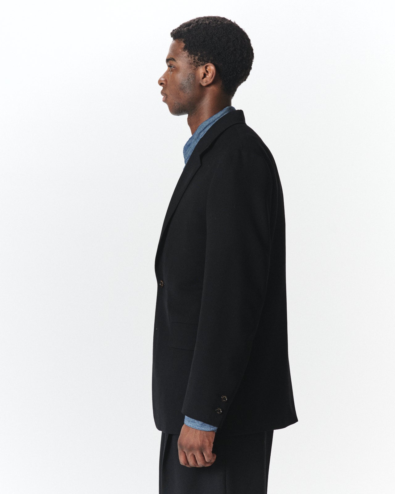 3/60 オーガニックウールサバイバルクロス® / スポーツコート, Black