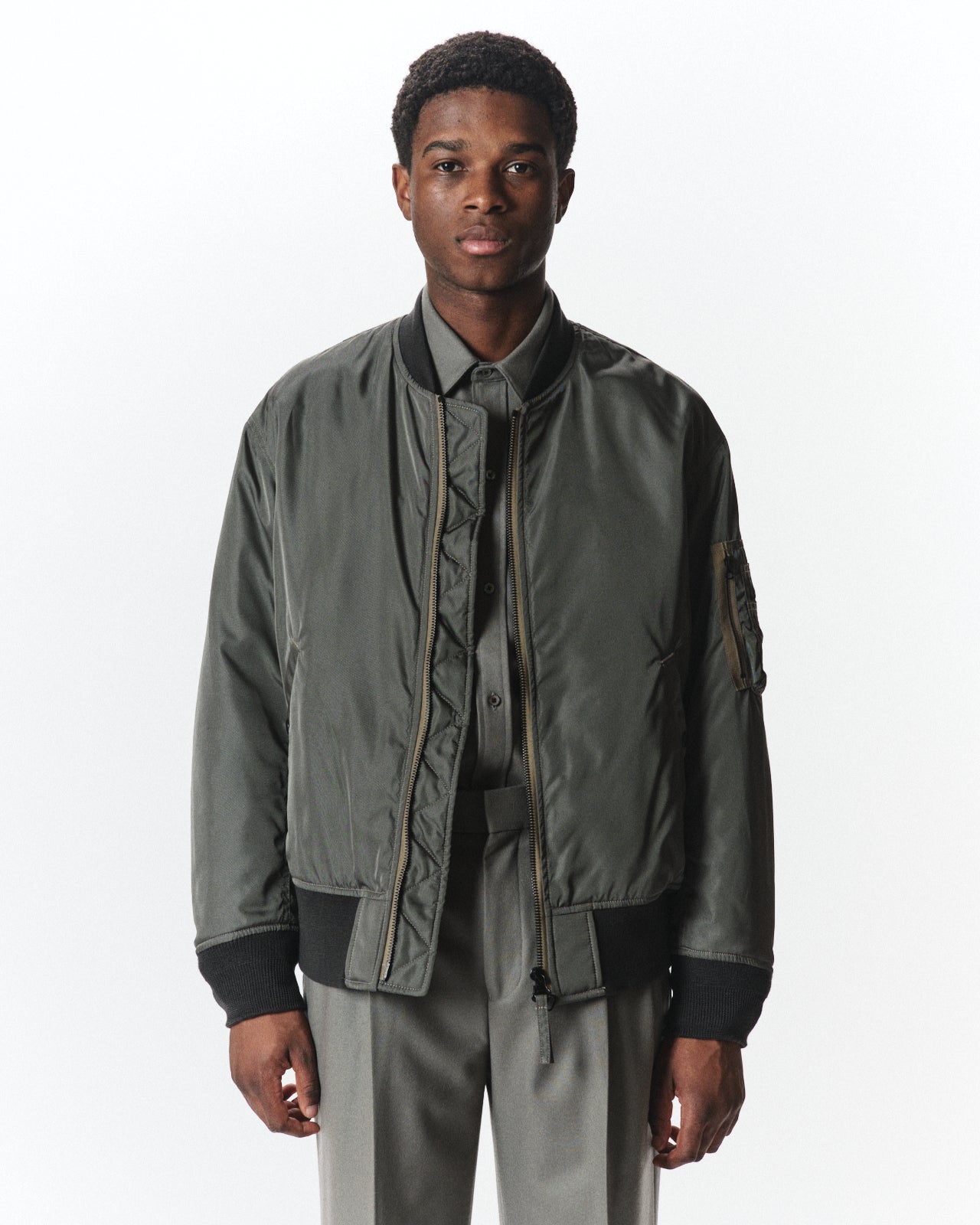 Bratac Silk Heavy Twill / Silk MA-1, Sage Green