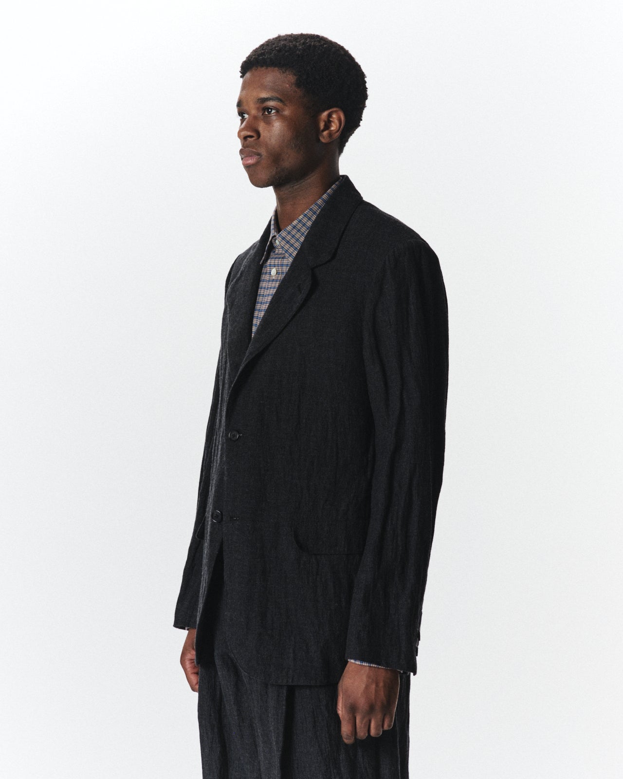 Organic Wool X Stainless Oatmeal / Sack Coat, Sumikuro