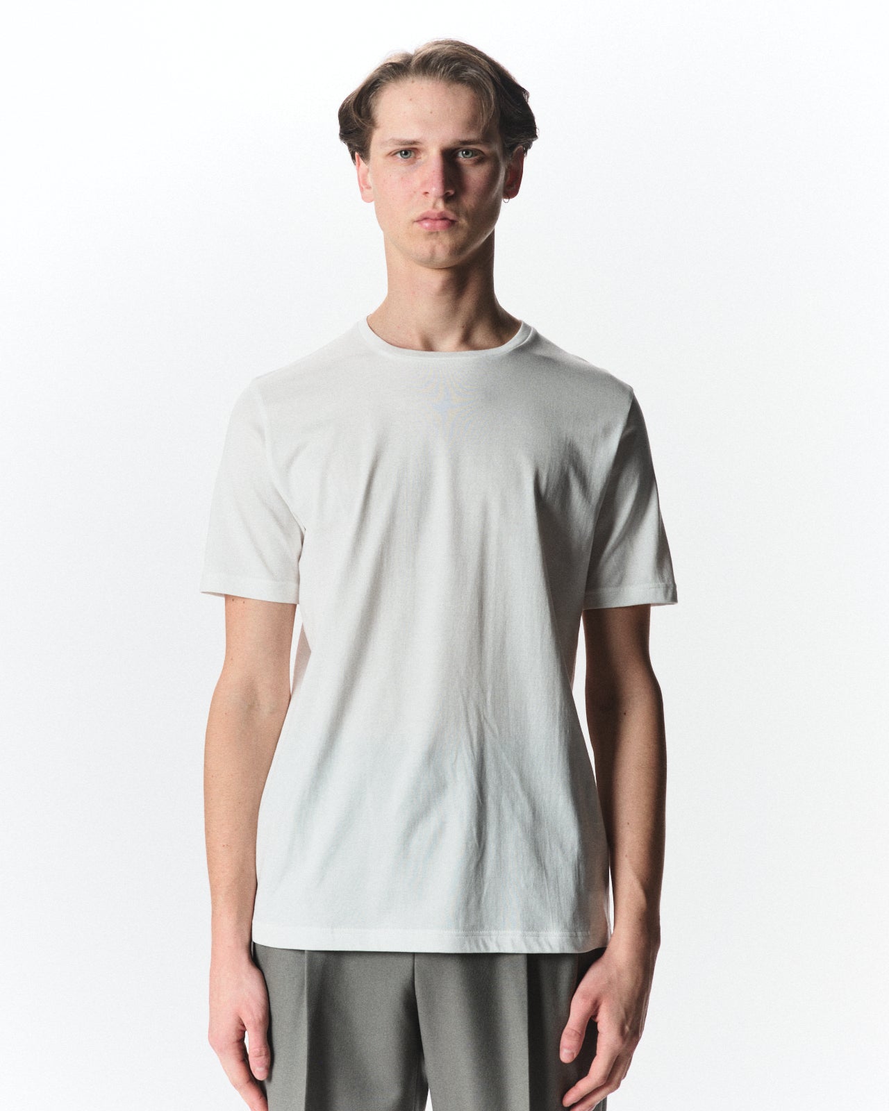 Organic Giza 60/2 Circular Jersey / Short Sleeve Tee, White