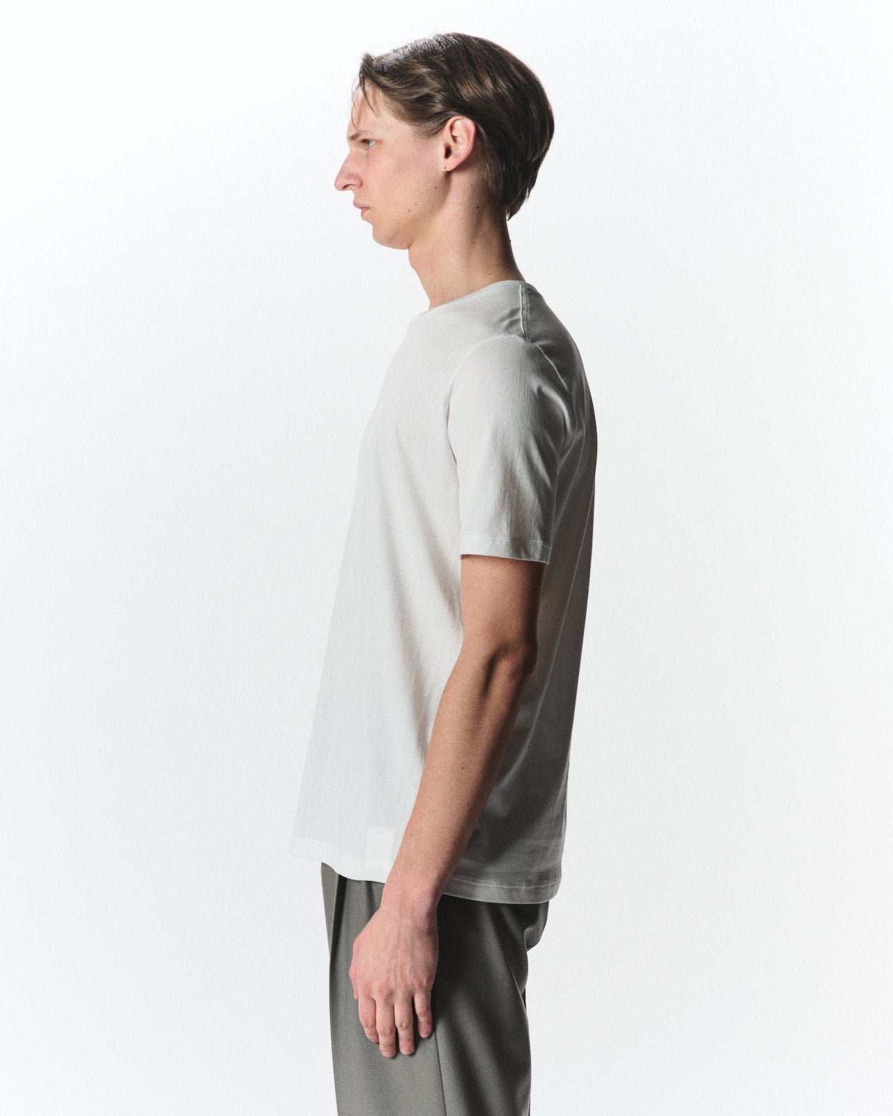 Organic Giza 60/2 Circular Jersey / Short Sleeve Tee, White