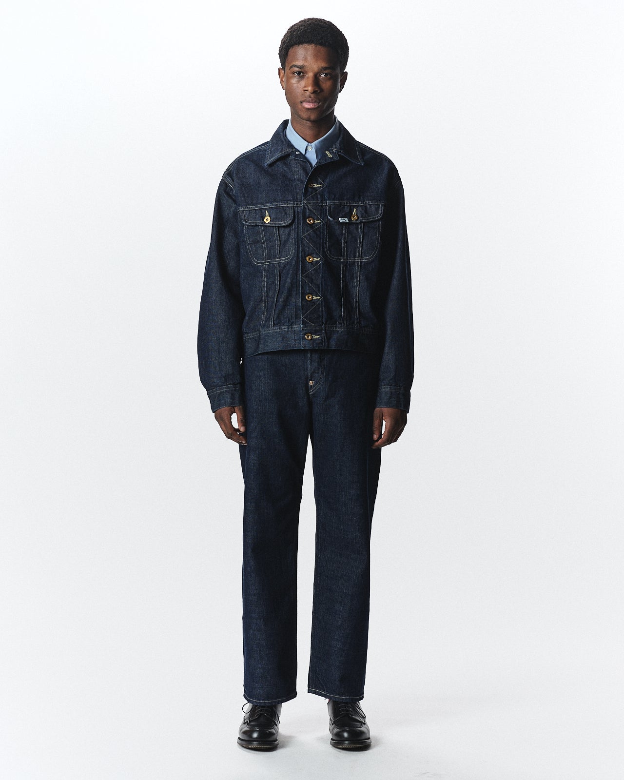 Lee × MARKAWARE for ADAM ET ROPÉ EX 101 SP Denim Pants, Indigo