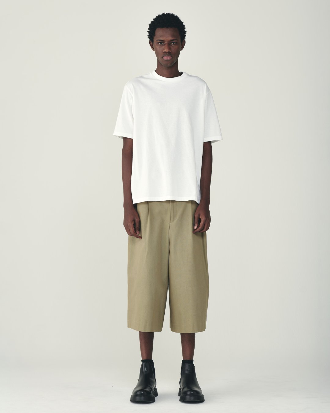 30/1オーガニックコットン空紡天竺 / クルーネックTee, White