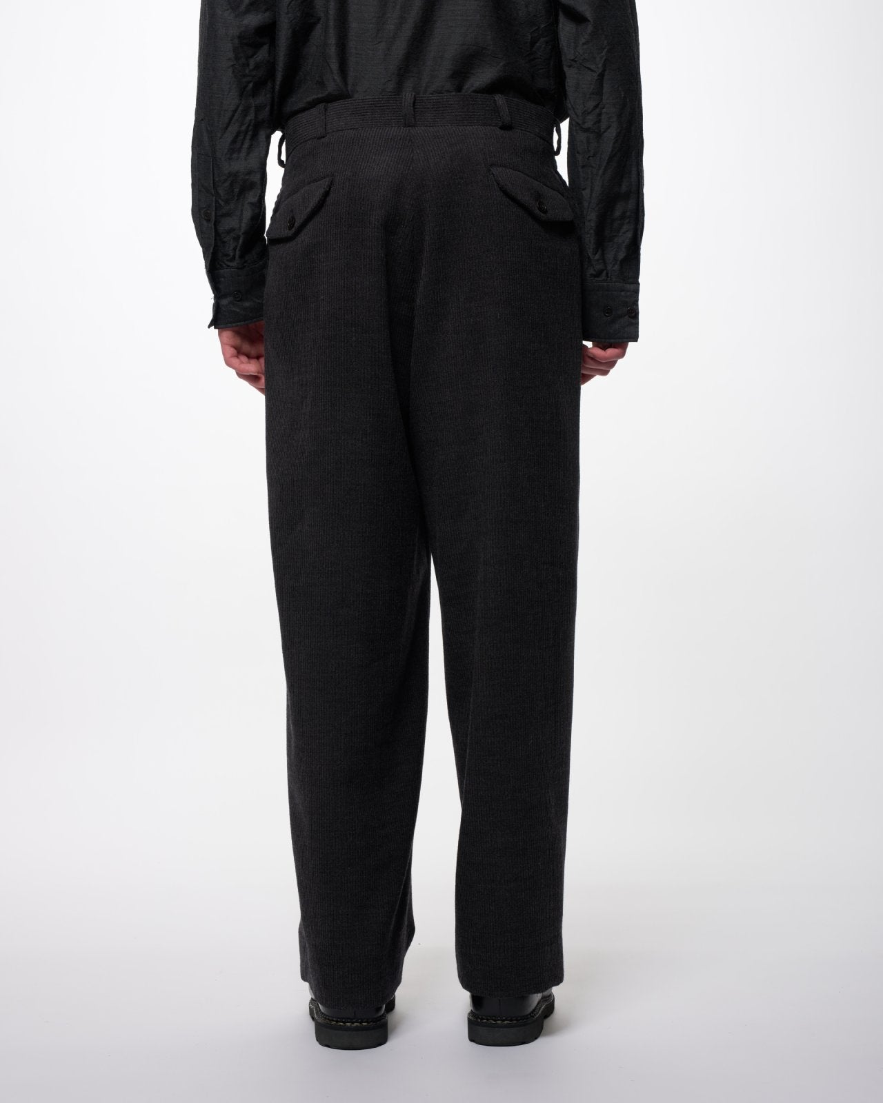 SUPER120s ウールコーデュロイ / USMCスラックス, Top Gray
