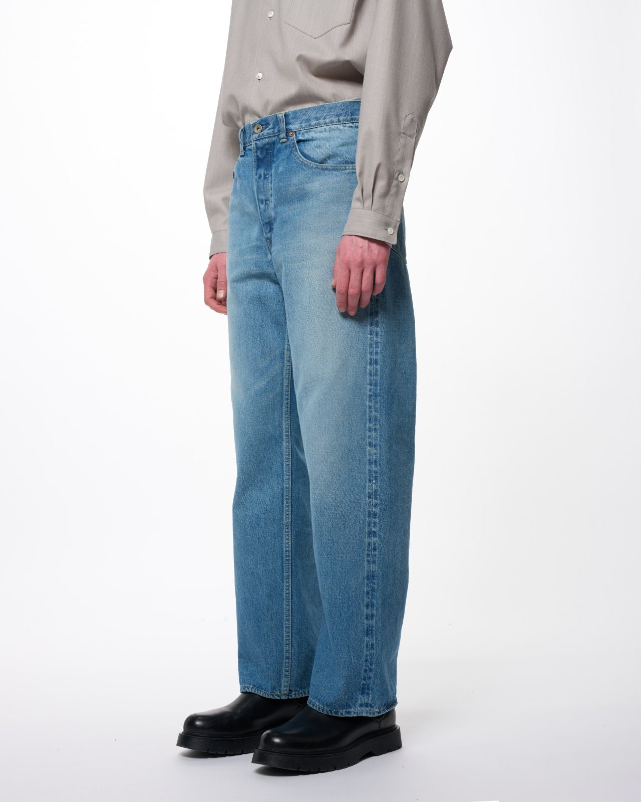 Organic Cotton 13.5oz Selvedge Denim / Cylinder Fit Jeans, Indigo V.W