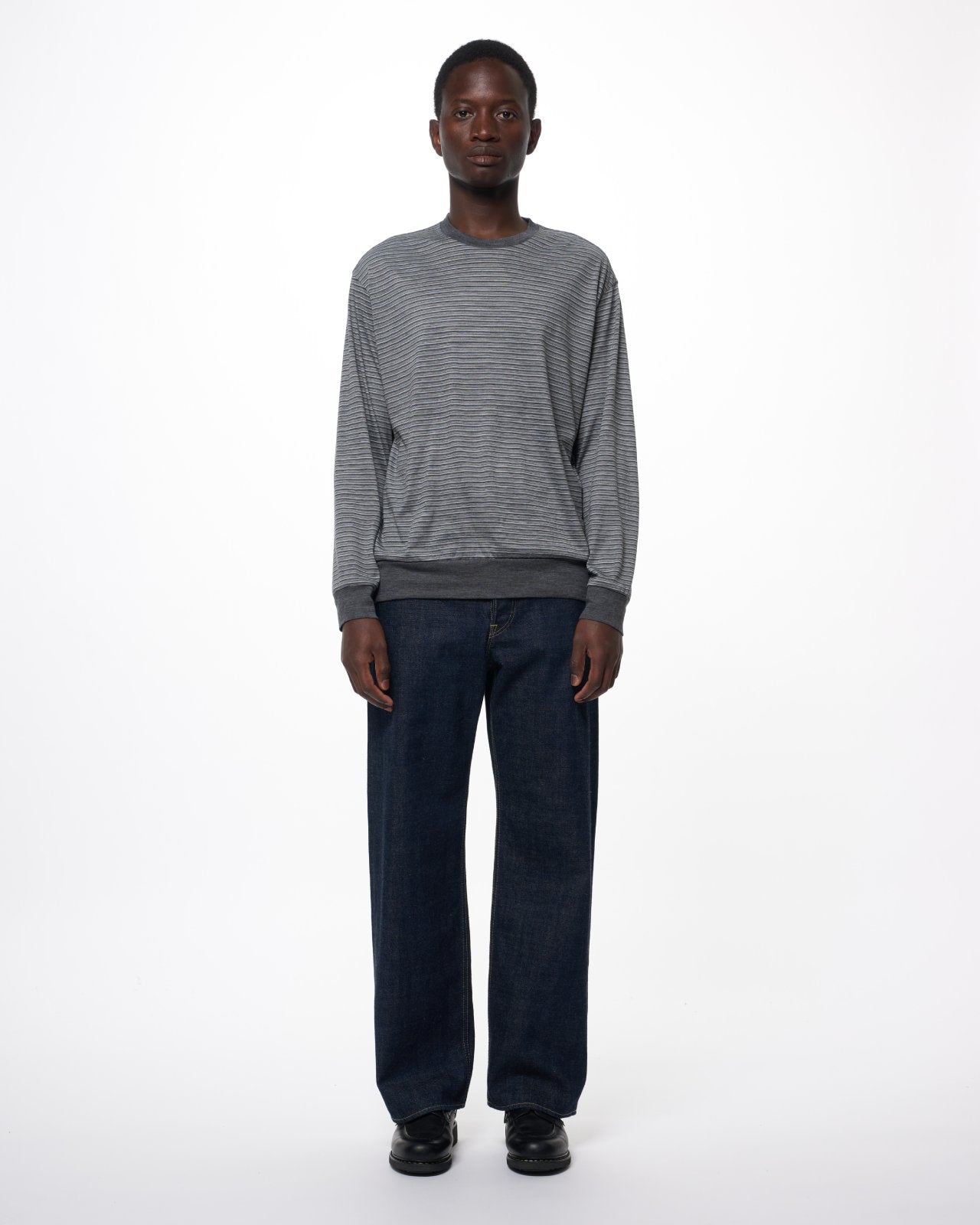 Organic Cotton 13.5oz Selvedge Denim / Cylinder Fit Jeans, Indigo O.W