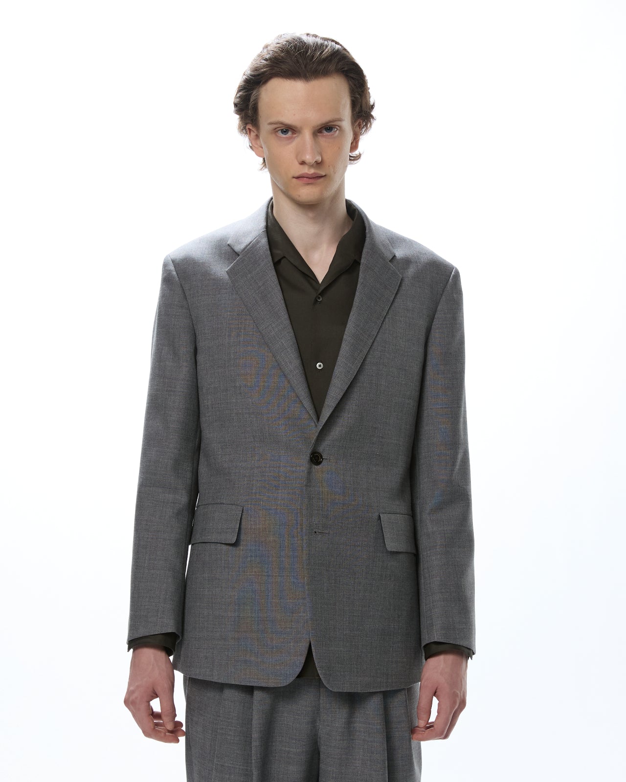 Organic Heavy Wool Tropical / Sports Coat, Top Gray