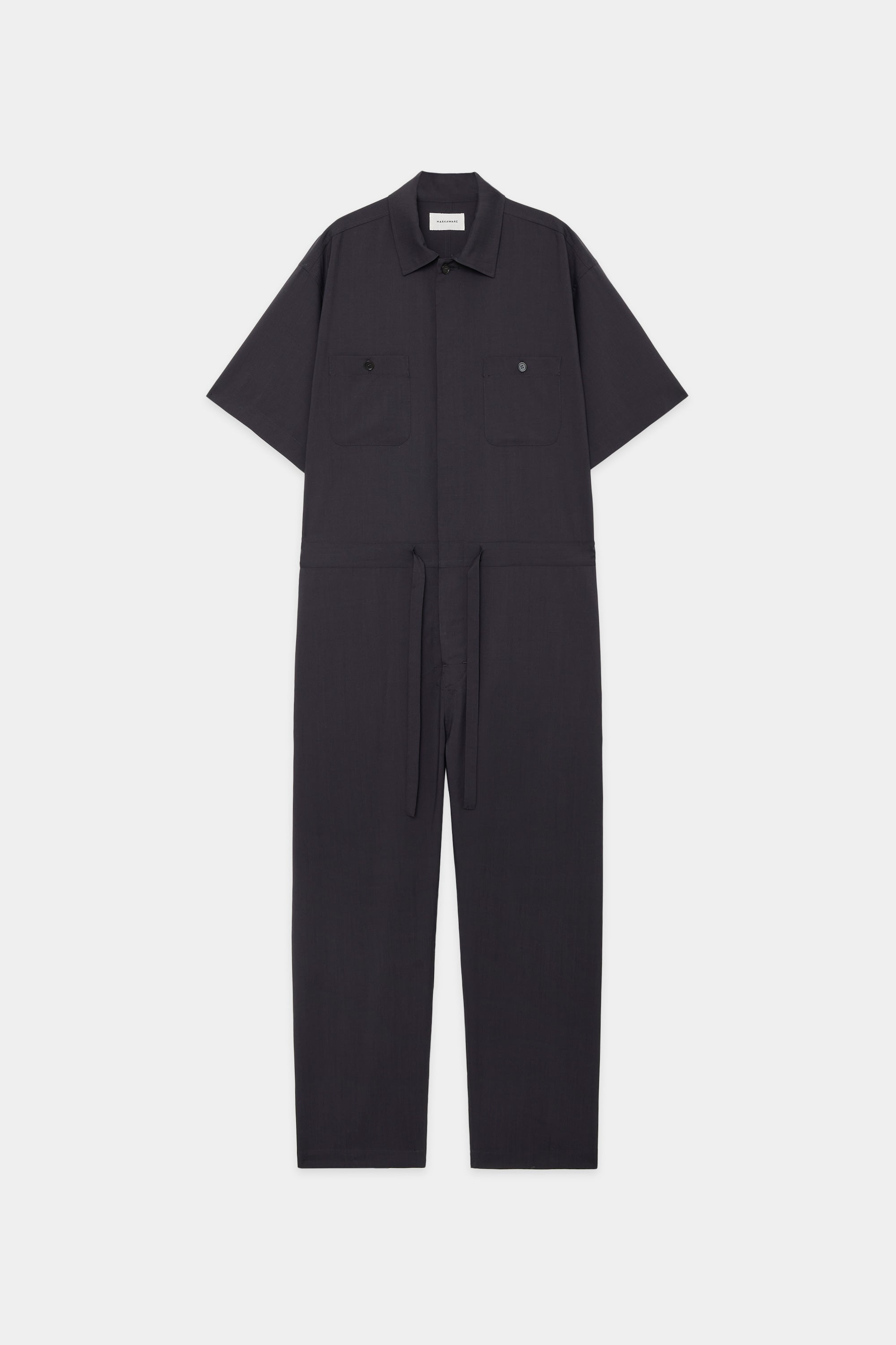 オーガニックウール 2/80 トロピカル / オールインワン S/S, Charcoal