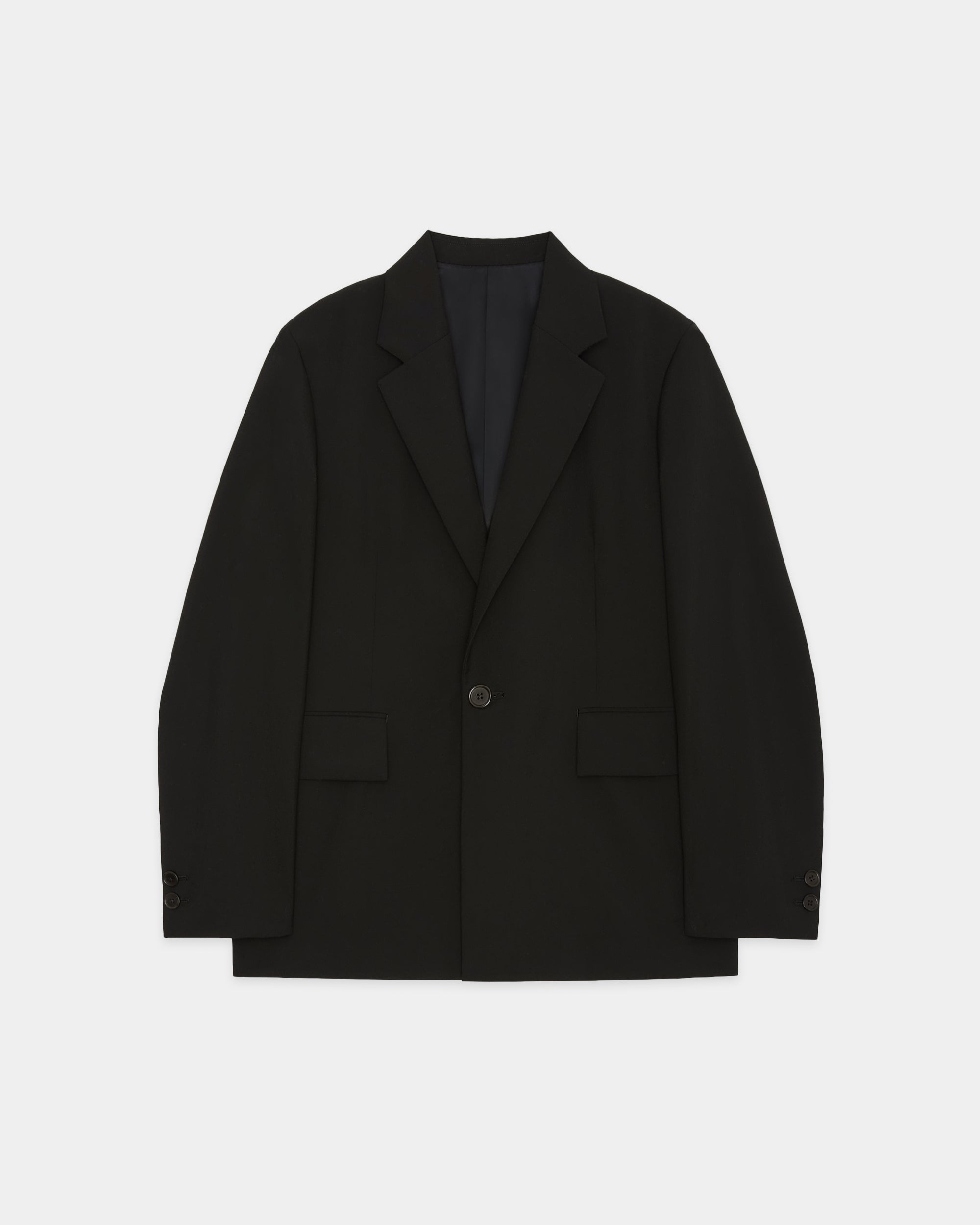 Polwarth Tropical / Square Jacket, Black