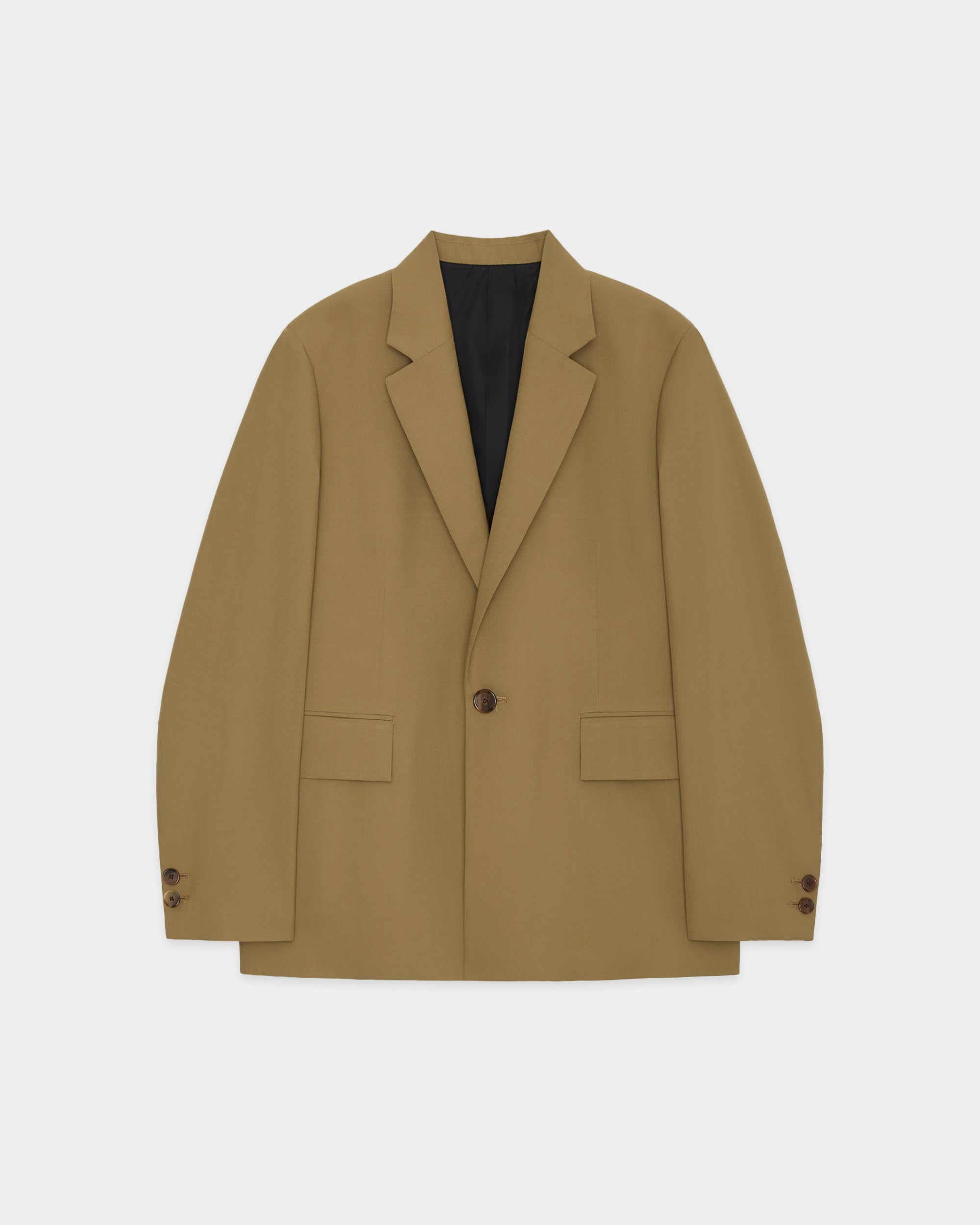 Polwarth Tropical / Square Jacket, Khaki