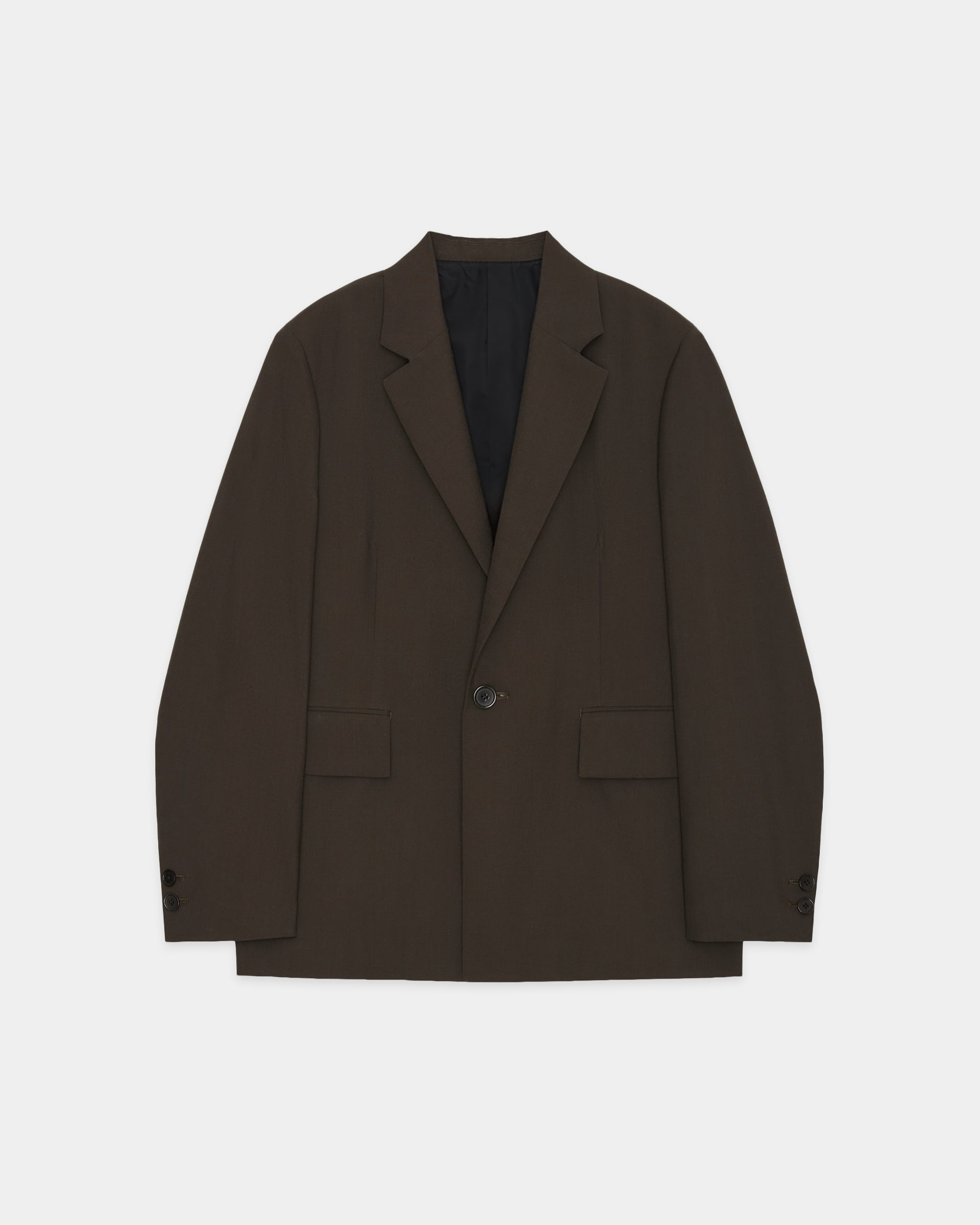 Polwarth Tropical / Square Jacket, Dark Olive