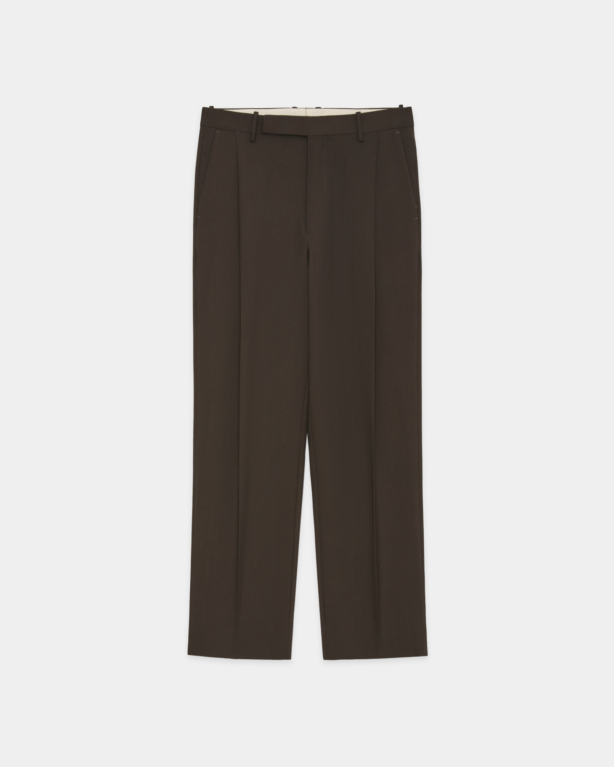 Polwarth Tropical / Anton Trousers, Dark Olive