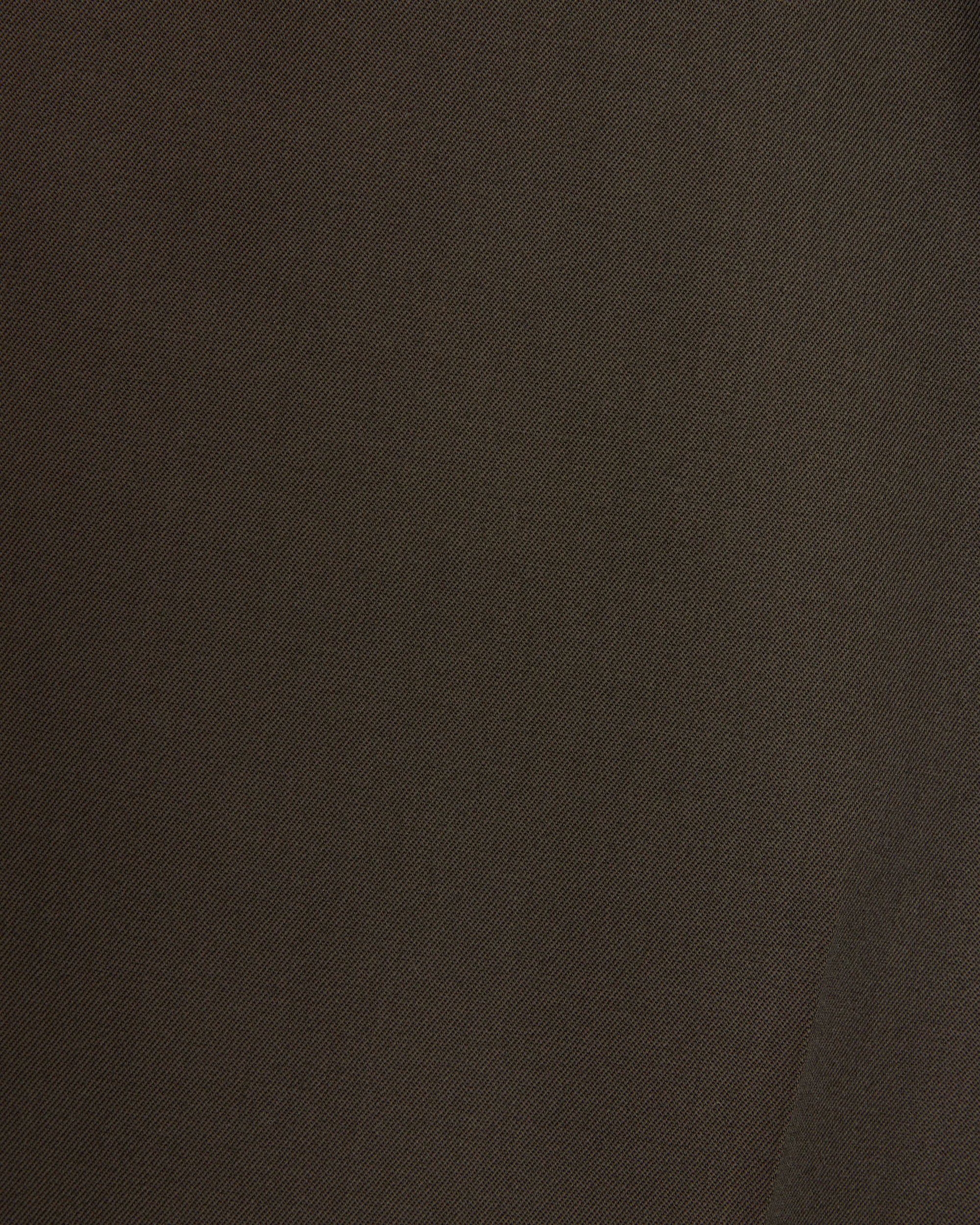 オーガニックウール 2/80 ギャバジン / フラットフロントワイドカーゴトラウザーズ, Dark Olive