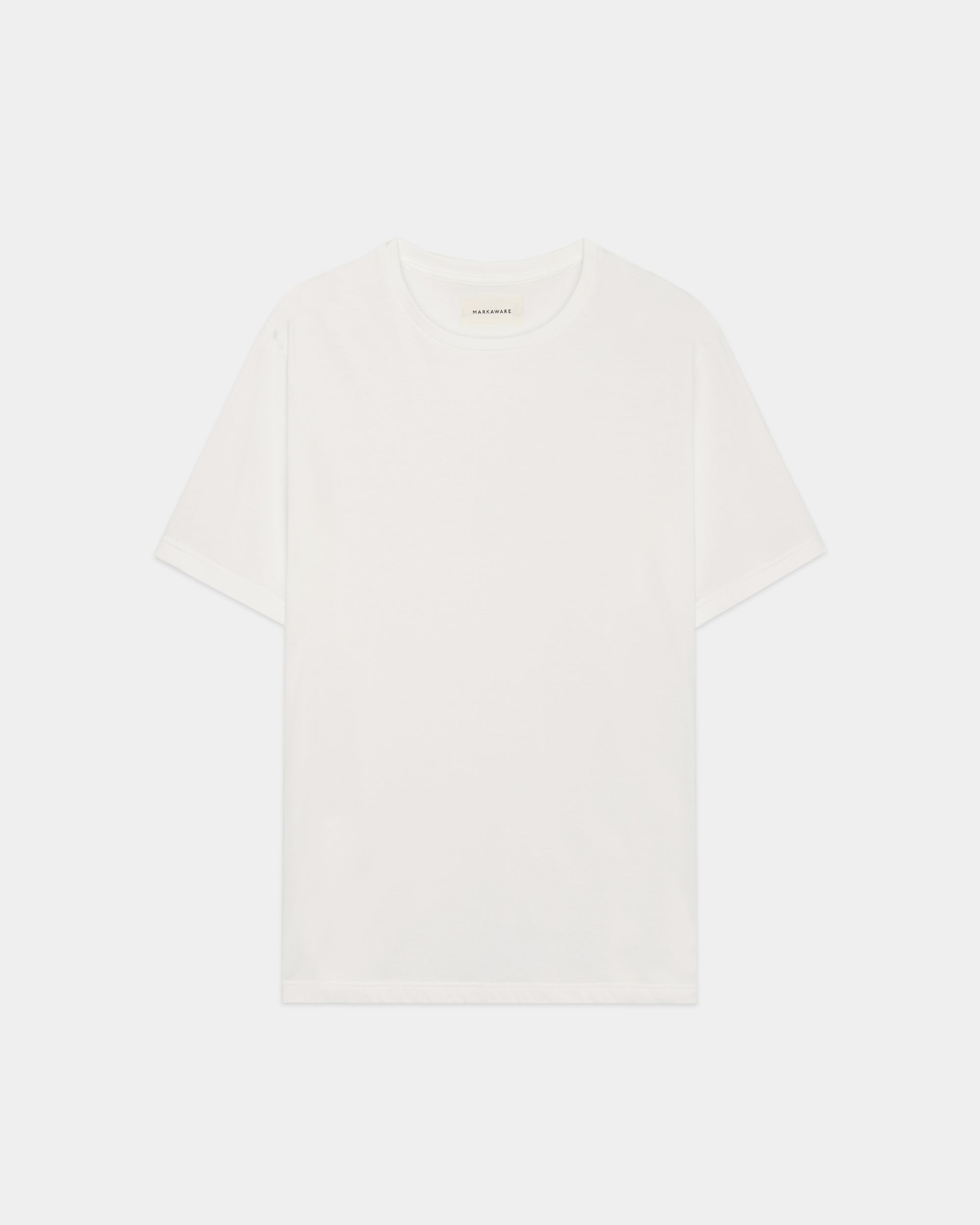 Organic Giza 60/2 Circular Jersey / Short Sleeve Tee, White