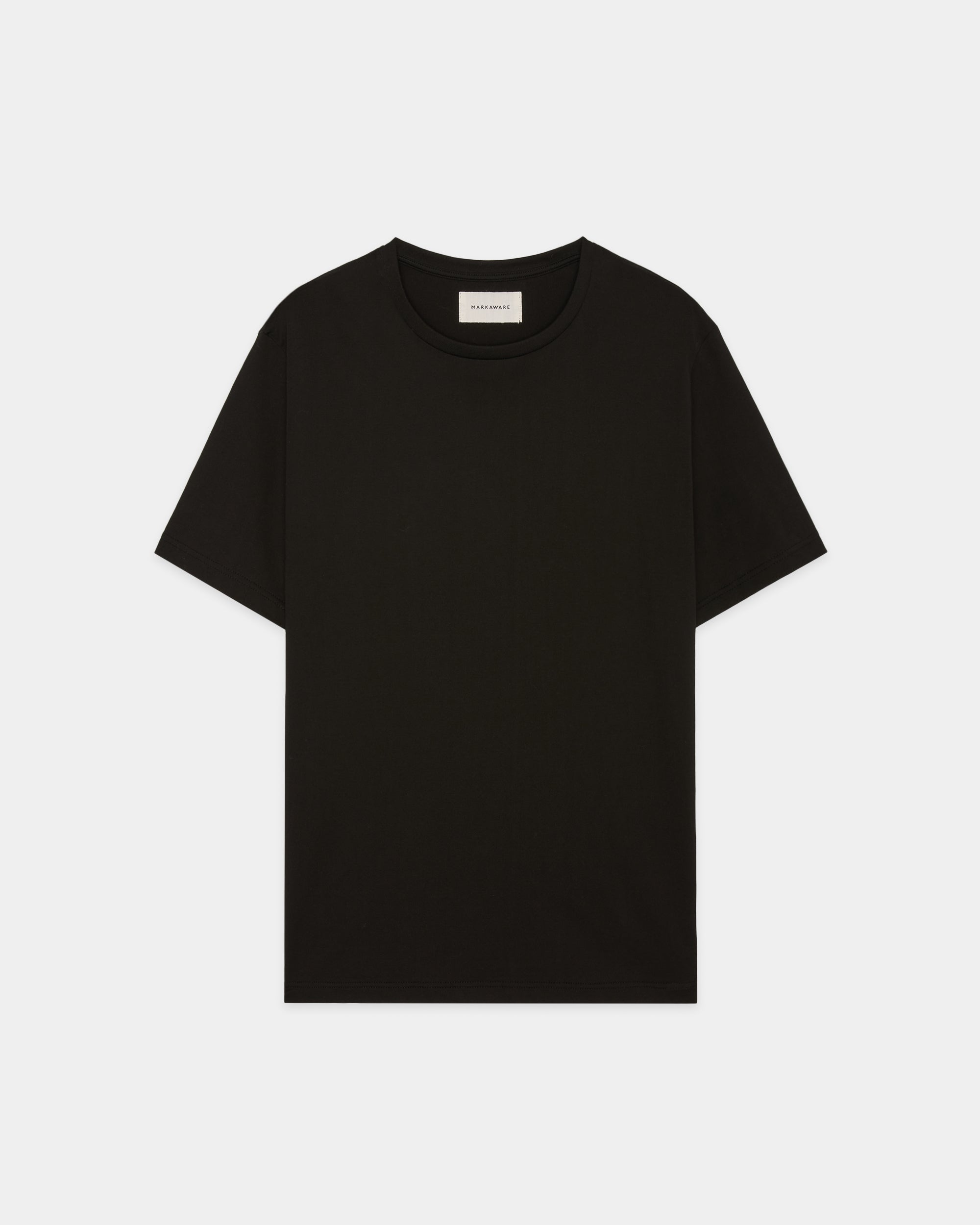 オーガニックGIZA 60/2丸胴天竺 / ショートスリーブTee, Black