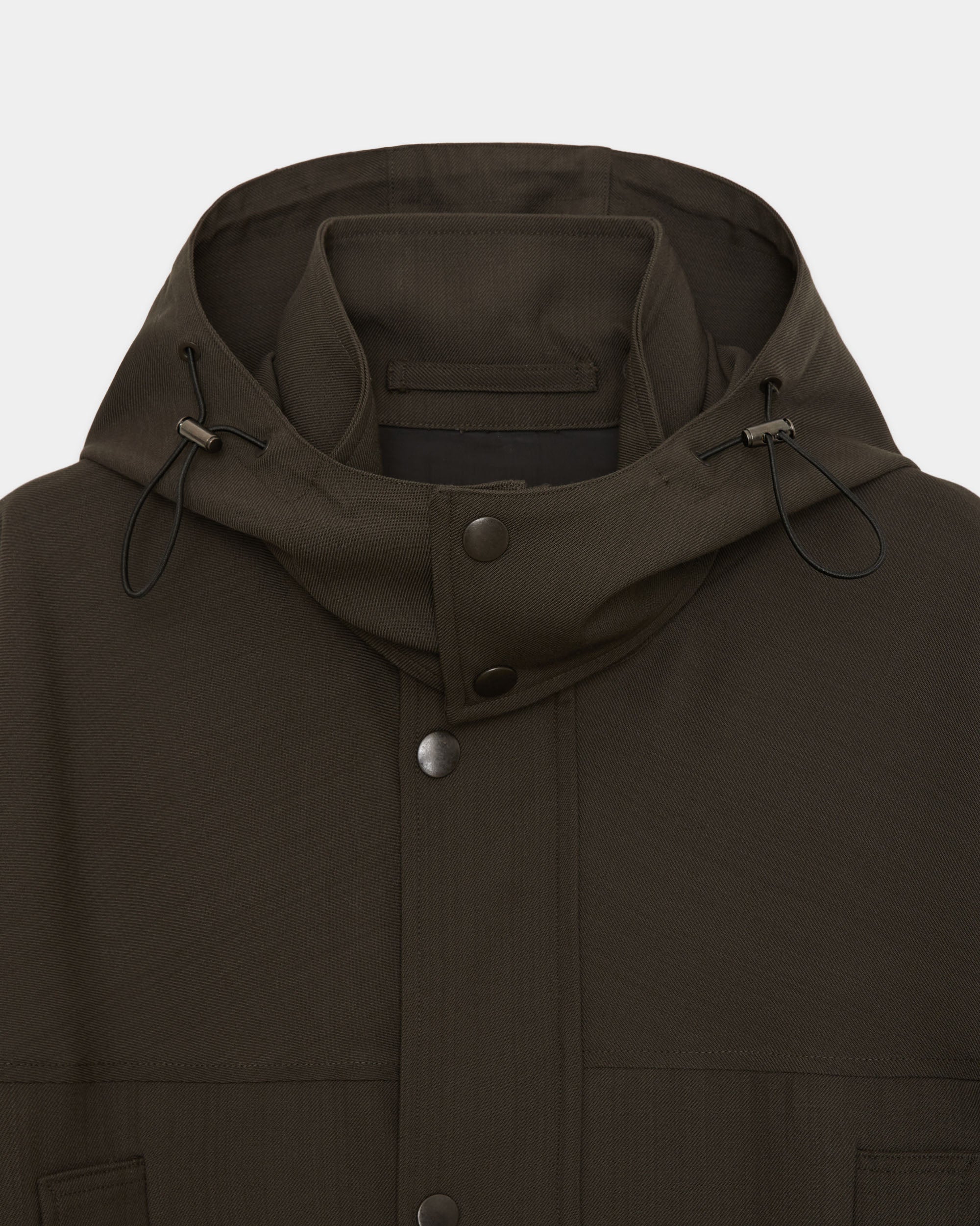 Organic Wool Survival Cloth / Mountain Parka, Dark Sage