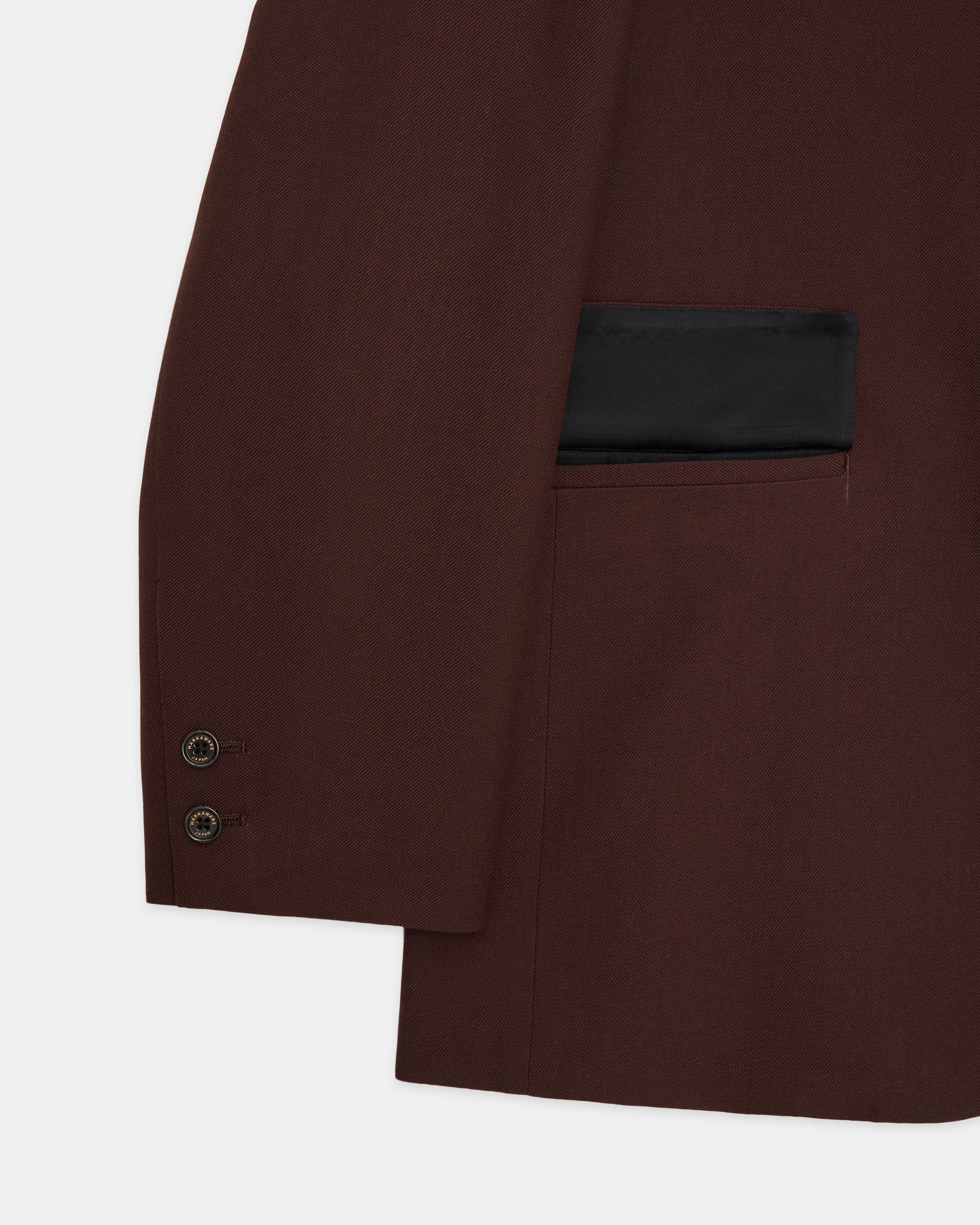 Organic Wool Survival Cloth / Sports Coat, Dark Brown