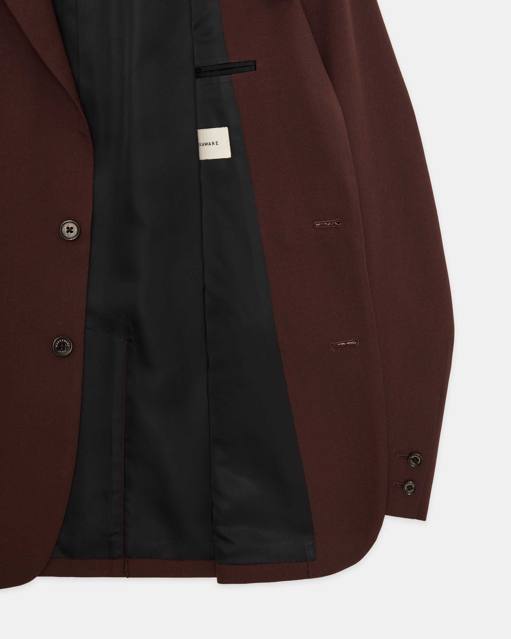Organic Wool Survival Cloth / Sports Coat, Dark Brown