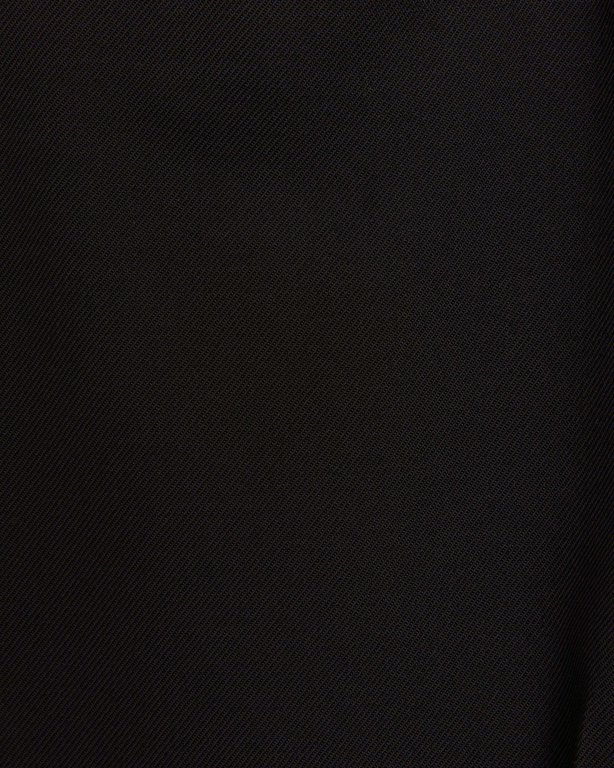 Organic Wool Survival Cloth / Double Pleated Semi Easy Trousers, Black