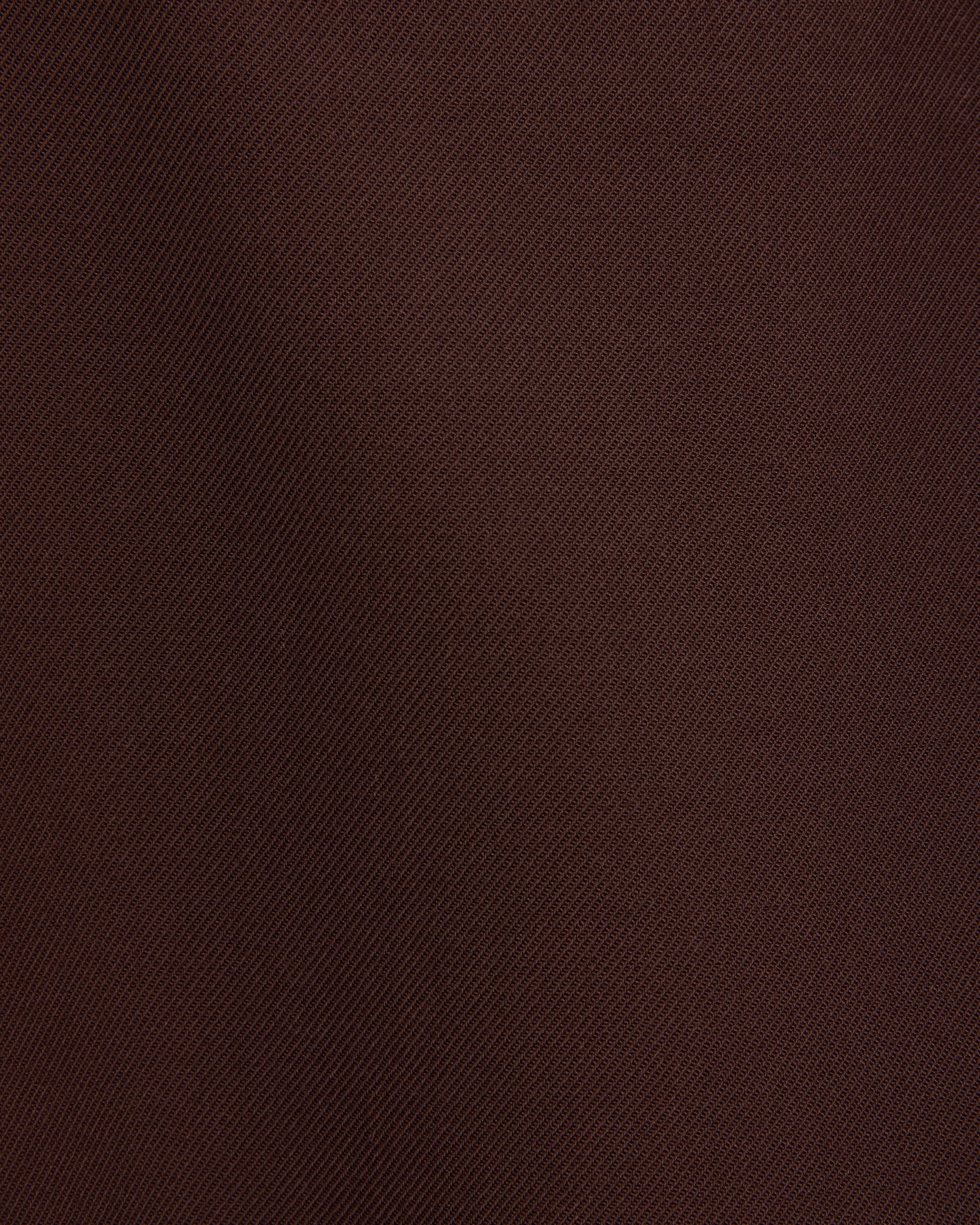 【PARKING別注】3/60 オーガニックウールサバイバルクロス® / ワイドストレートセミイージートラウザーズ, Dark Brown