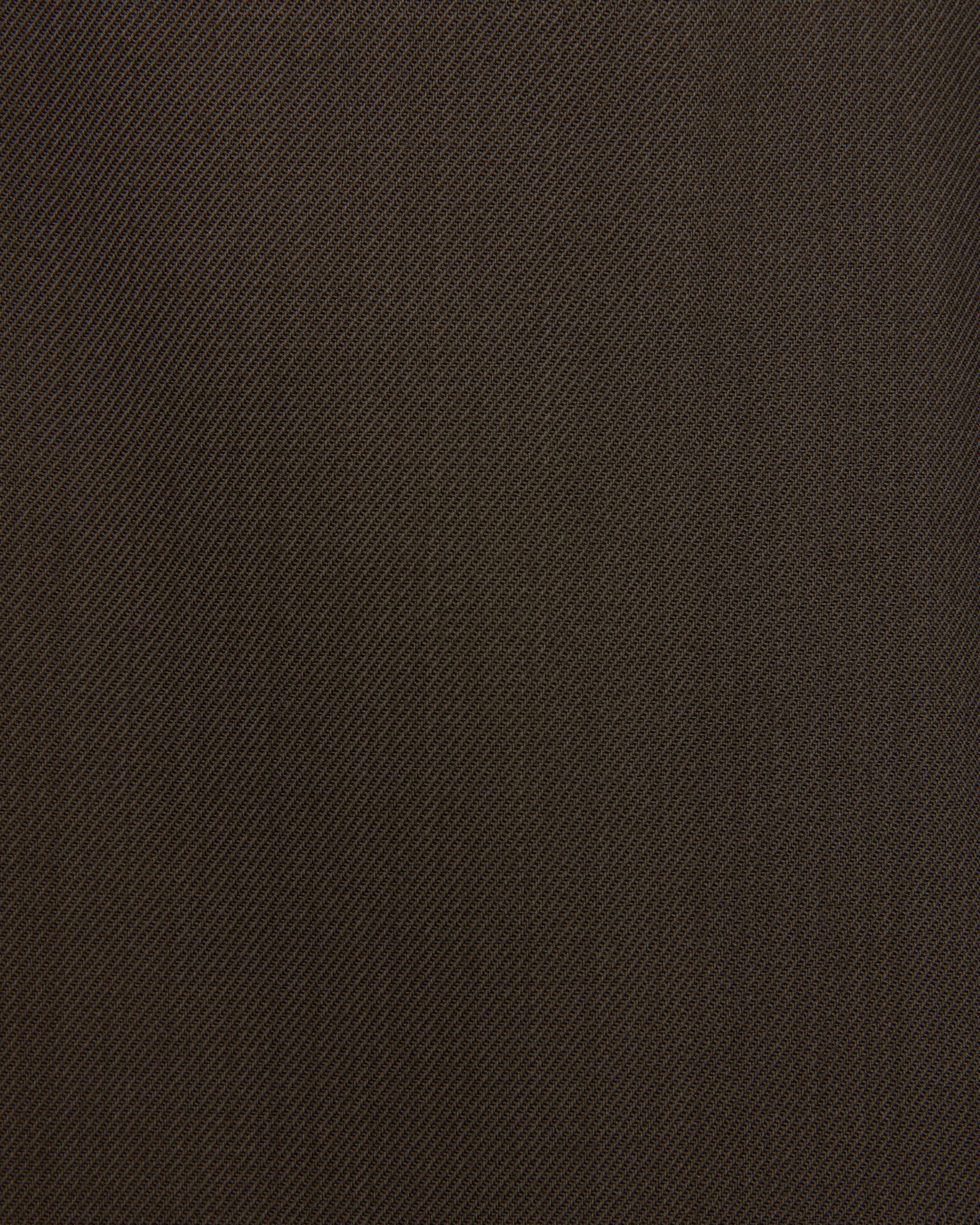 Organic Wool Survival Cloth / Flat Tapered Trousers, Dark Sage