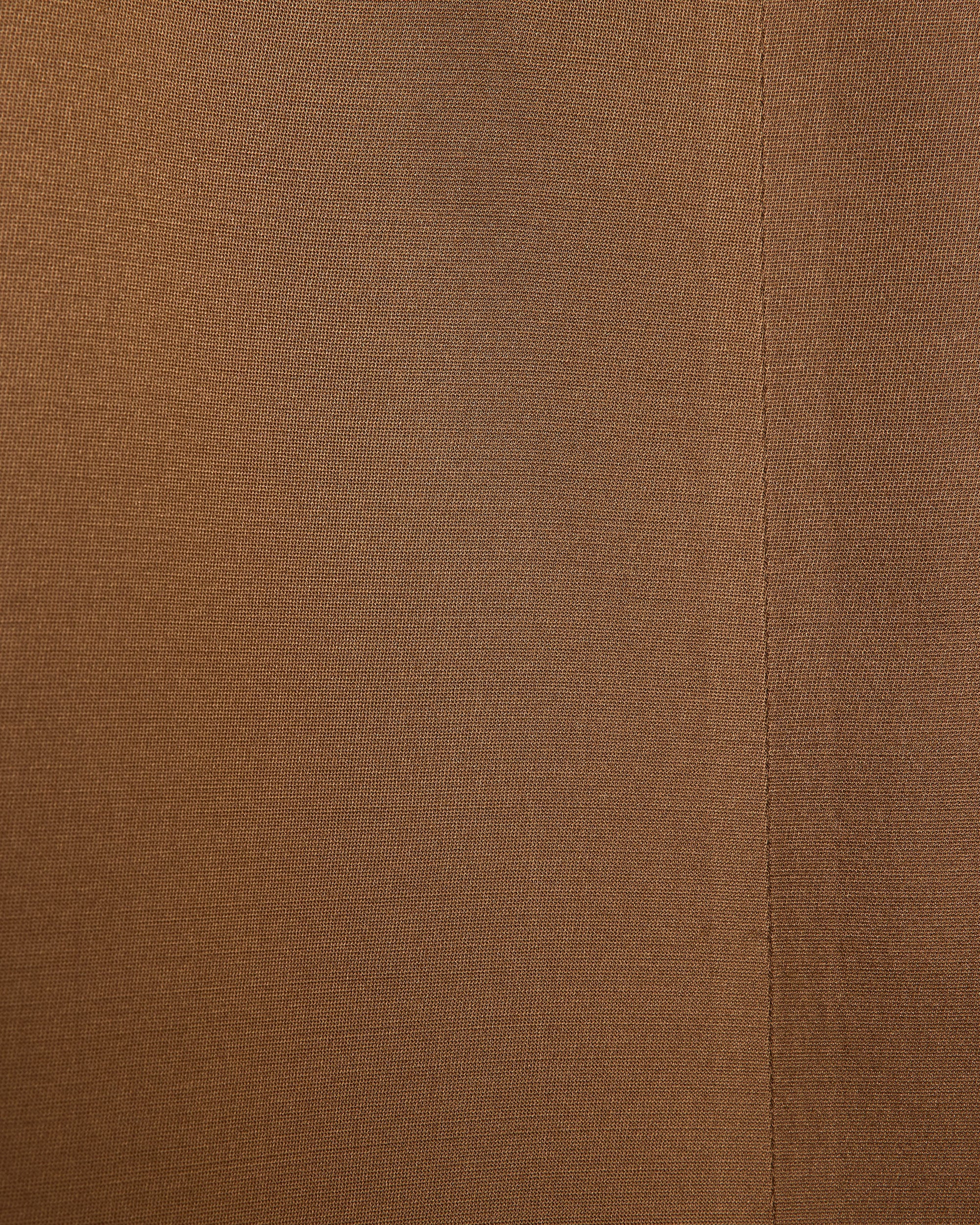 Bratac Silk × Organic Wool Double Cloth Double Pleated Trousers, Amber