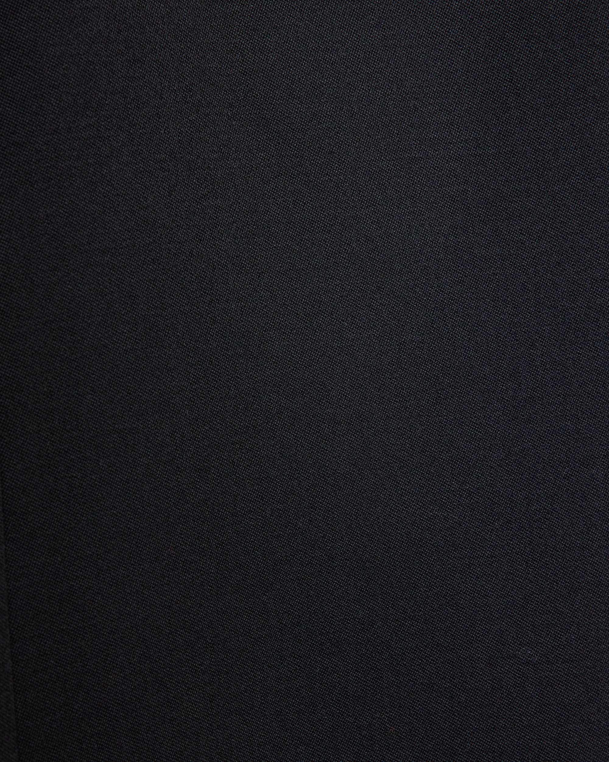 Polwarth Tuxedo Cloth / Double Pleated Semi Easy Trousers, Black