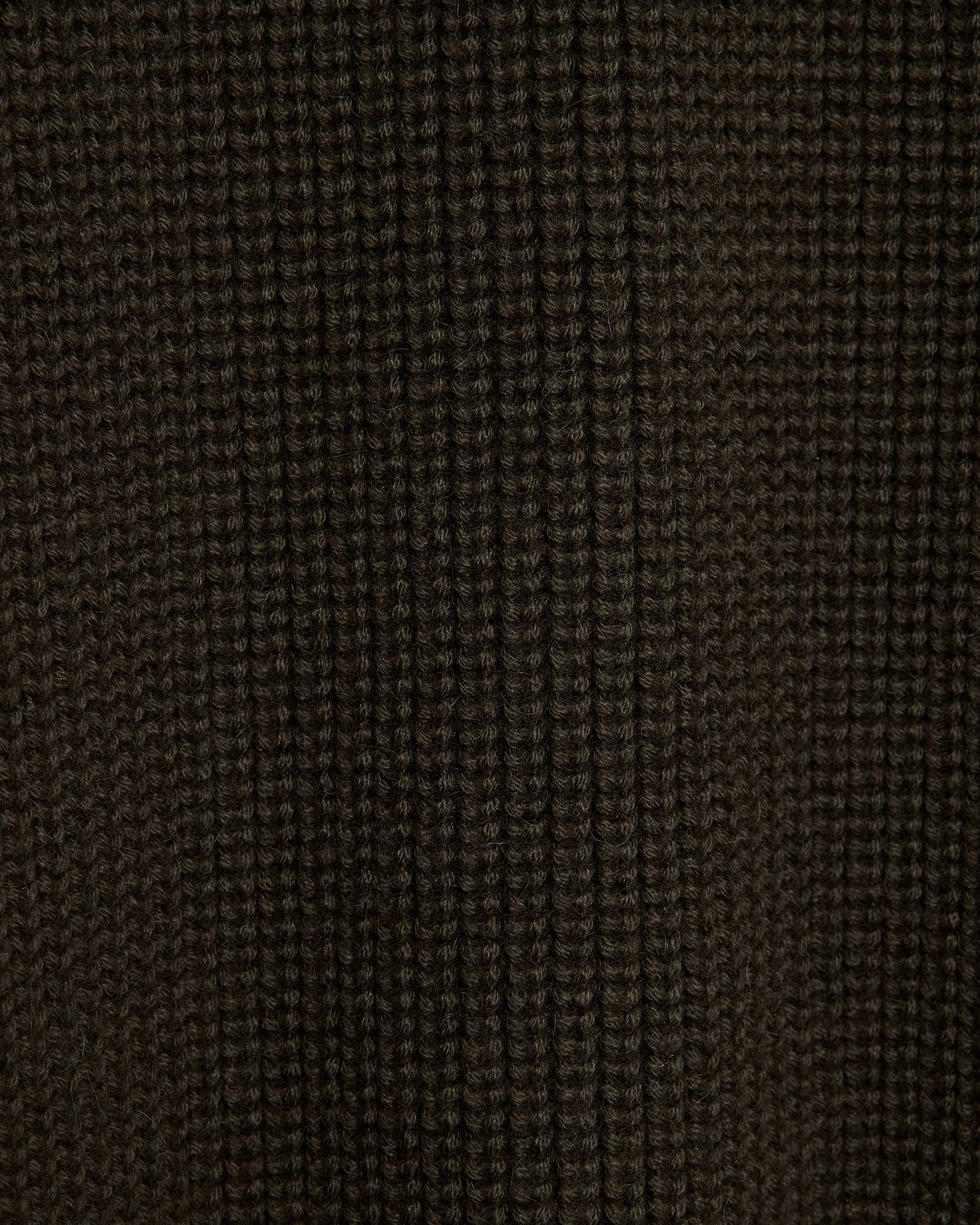 アルパカ16 / リブドクルーネックジャンパー, Dark Olive