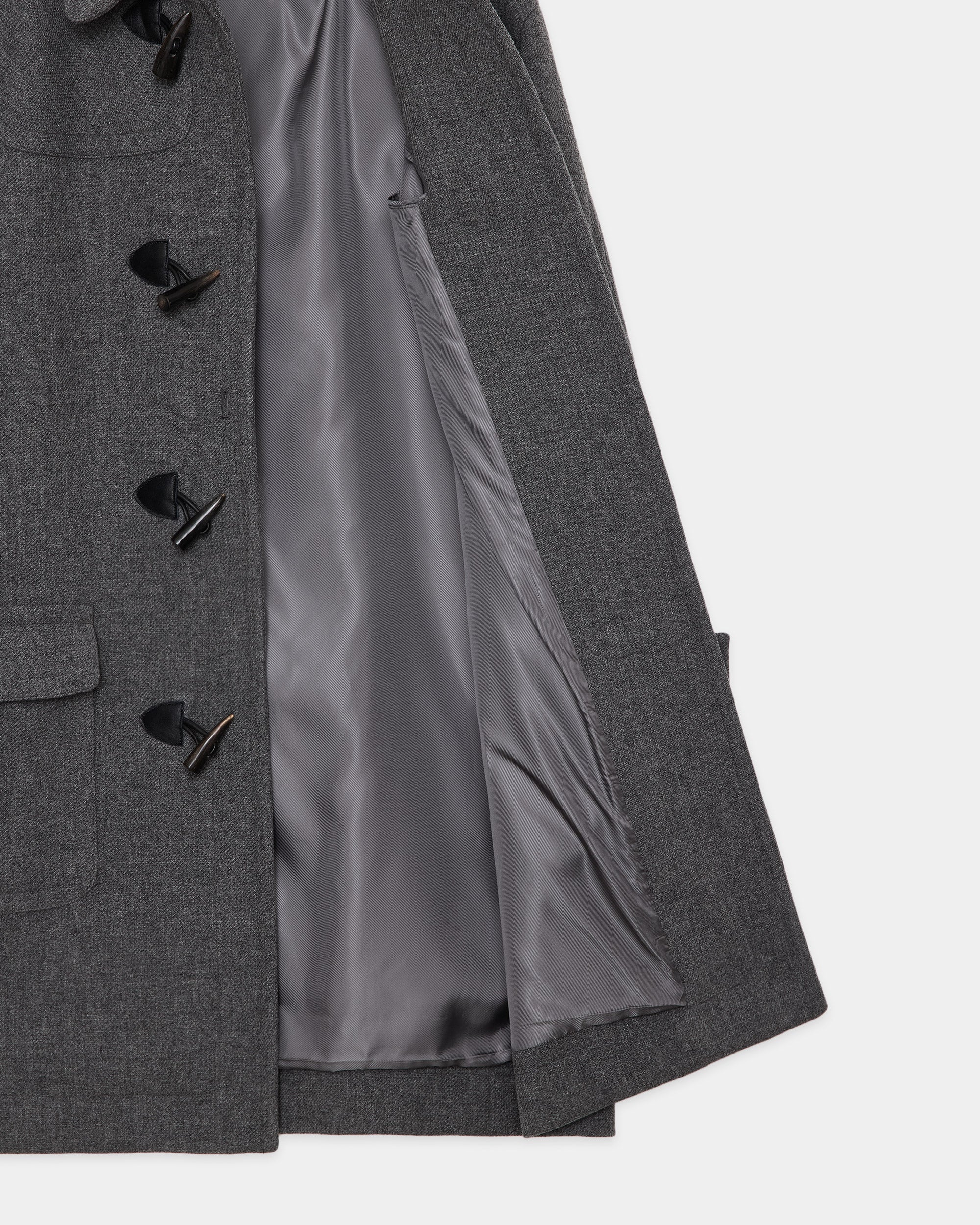 【PARKING別注】 ウールヴィンテージダブルクロス / ダッフルコート, Top Gray
