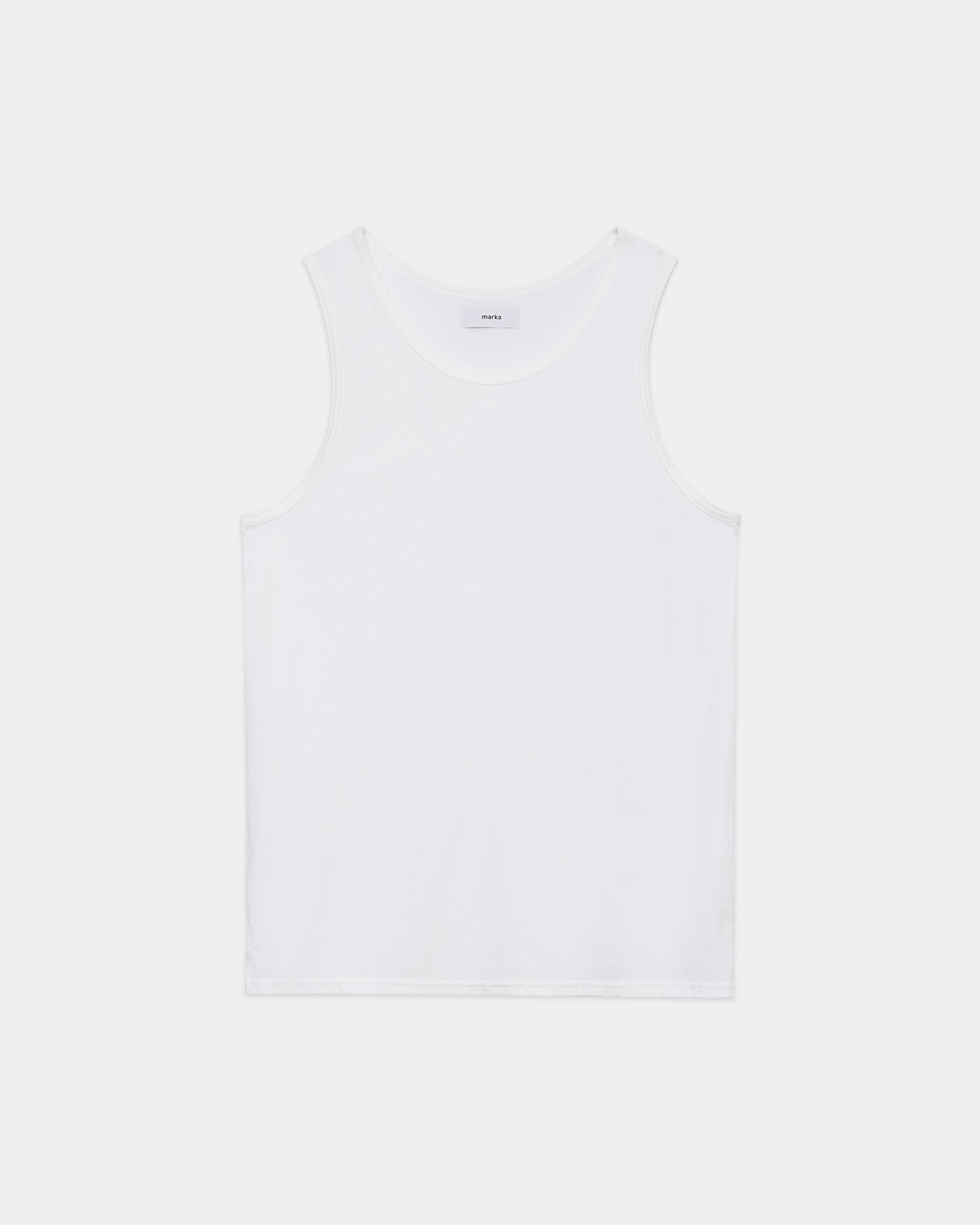オーガニックコットン72/2強燃天竺 / タンクトップ, White