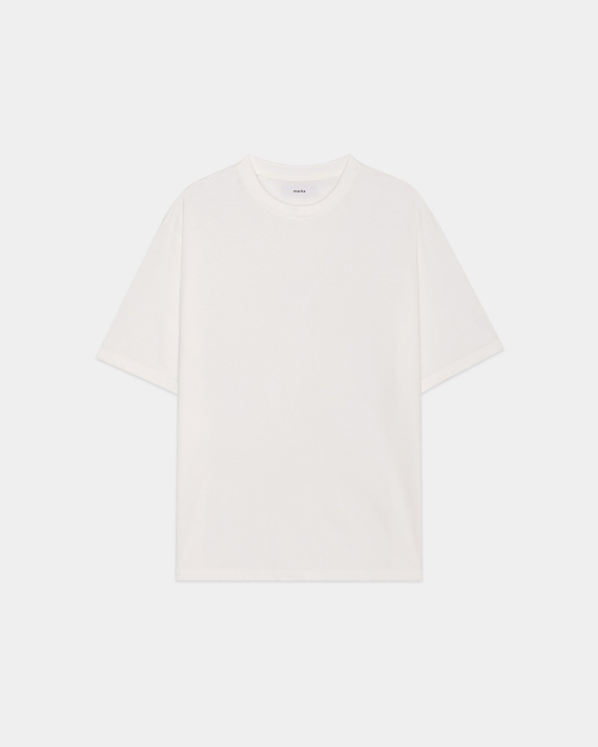 30/1オーガニックコットン空紡天竺 / クルーネックTee, White
