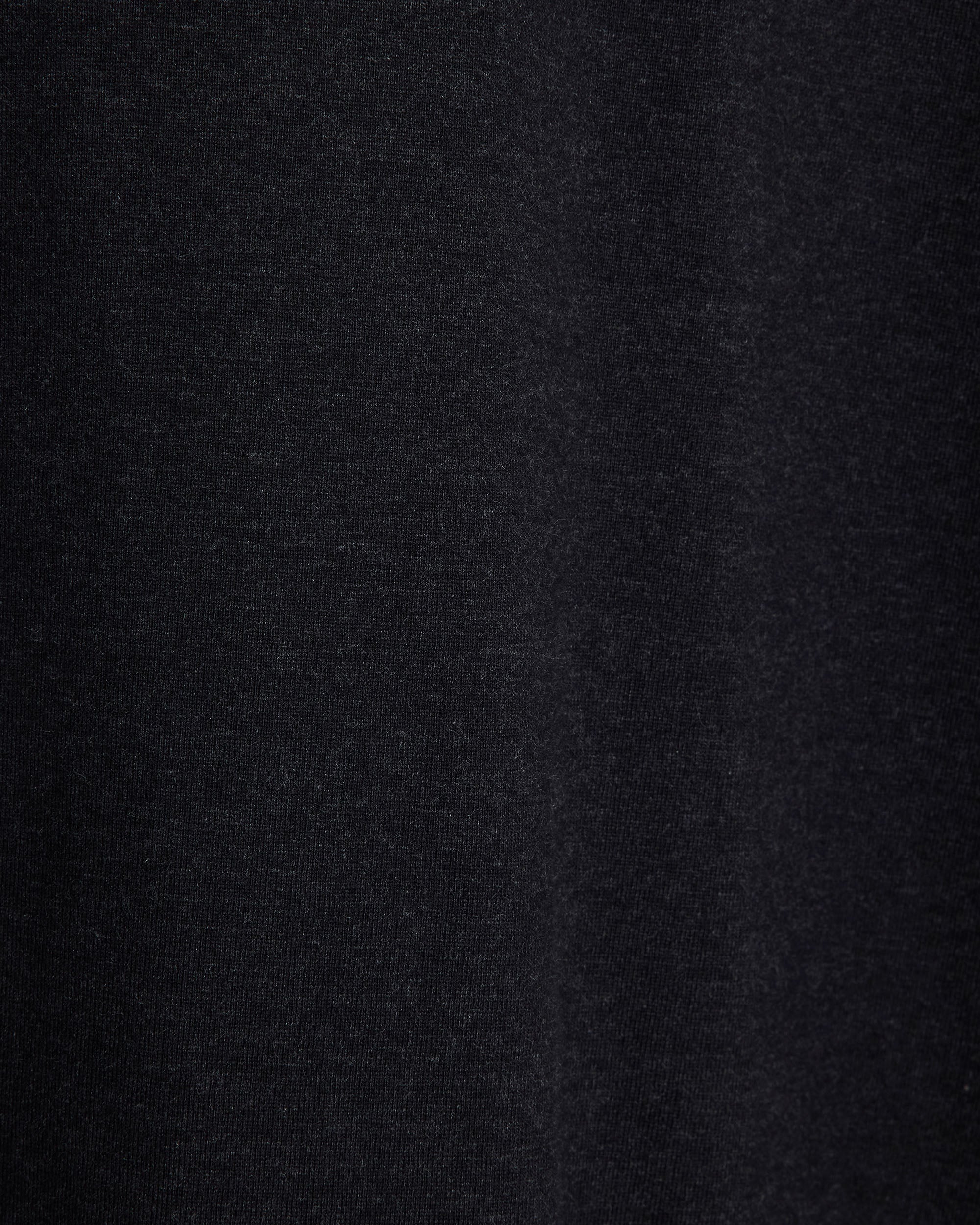 40/2 Organic Cotton Knit / Crew Neck S/S Tee, Heather Black