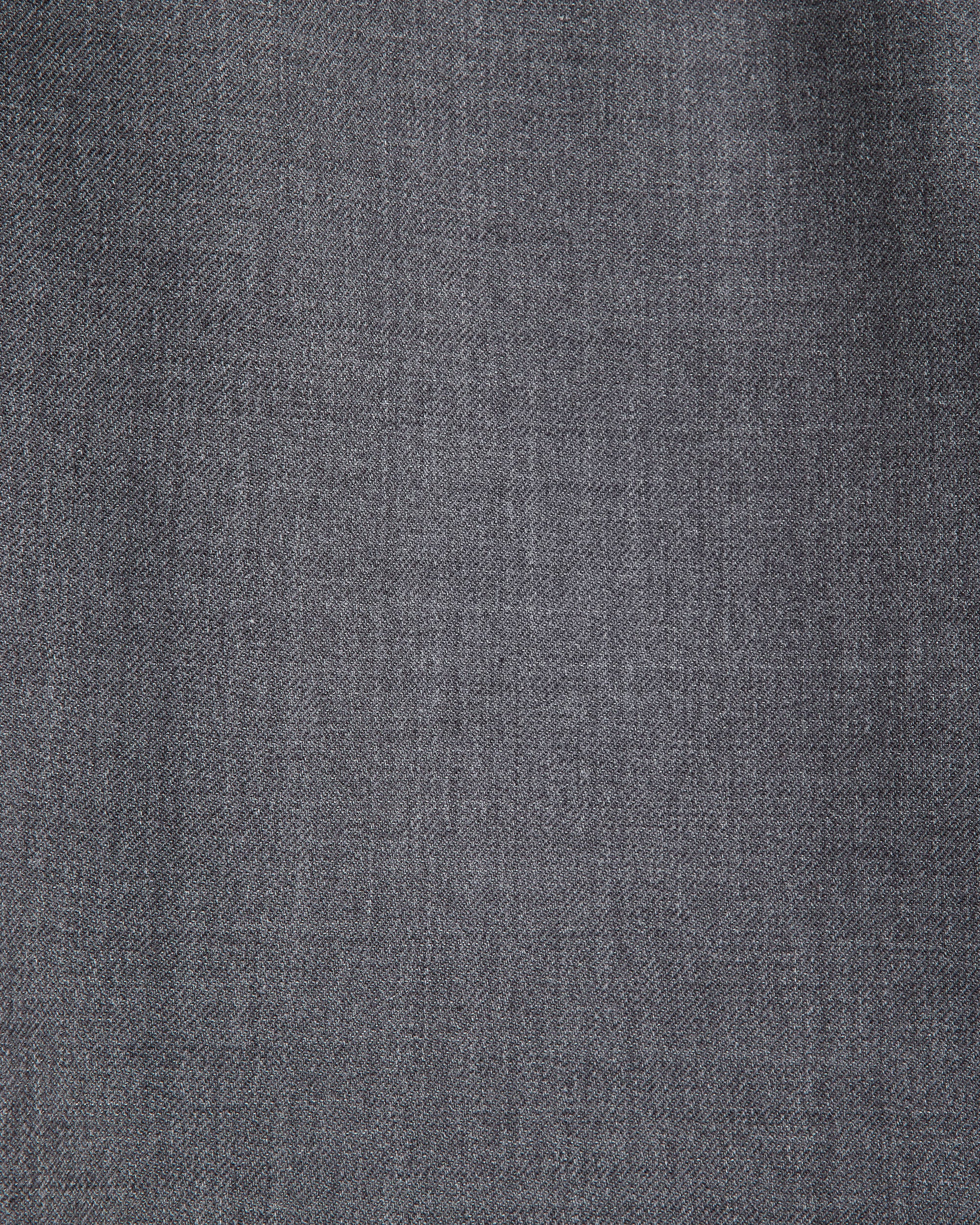 Recycled Polyester Wool Gabardine / Regular Fit Straight Trousers, Gray