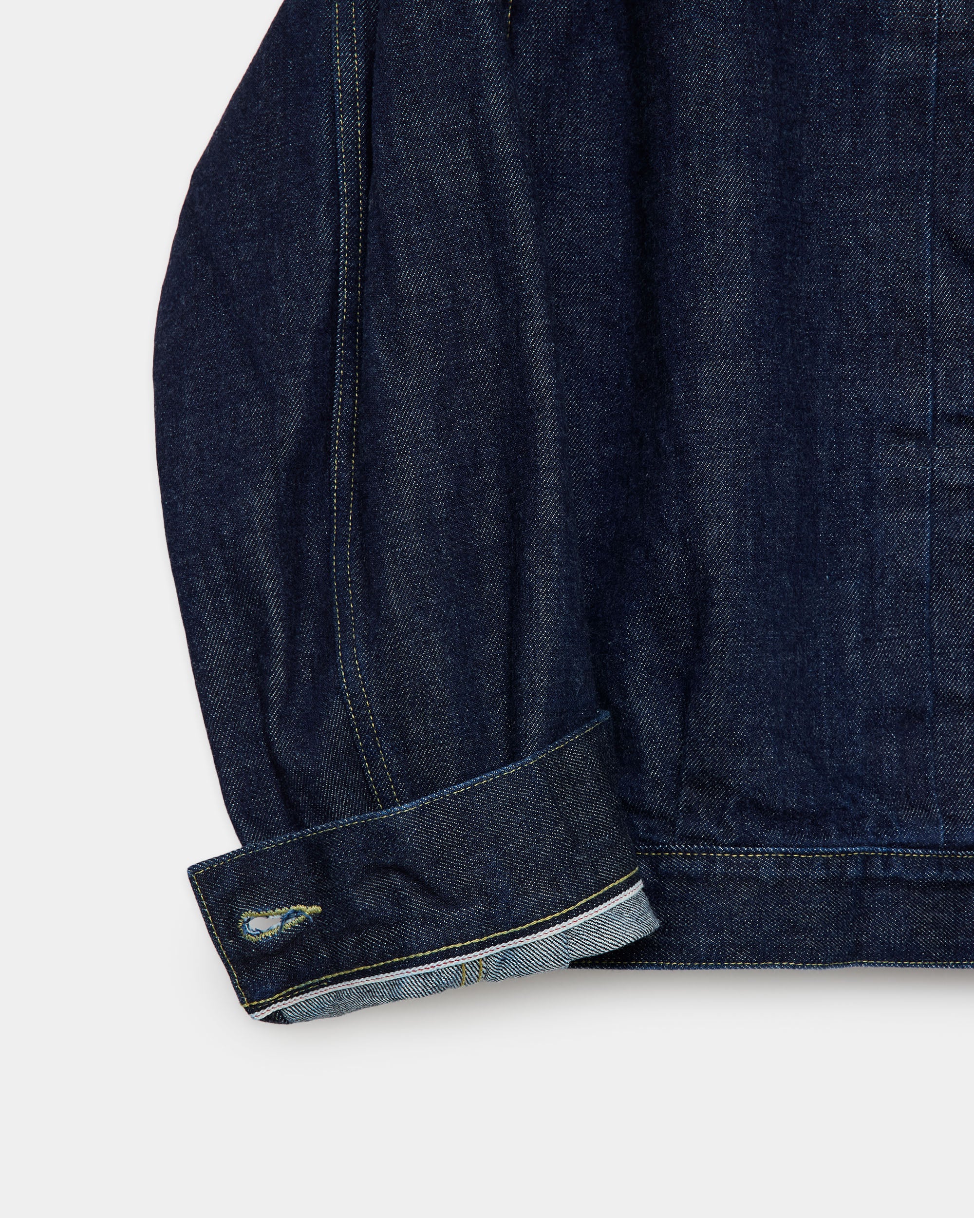 オーガニックコットン13.5ozセルビッジデニムType-1 / デニムジャケット, Indigo O.W