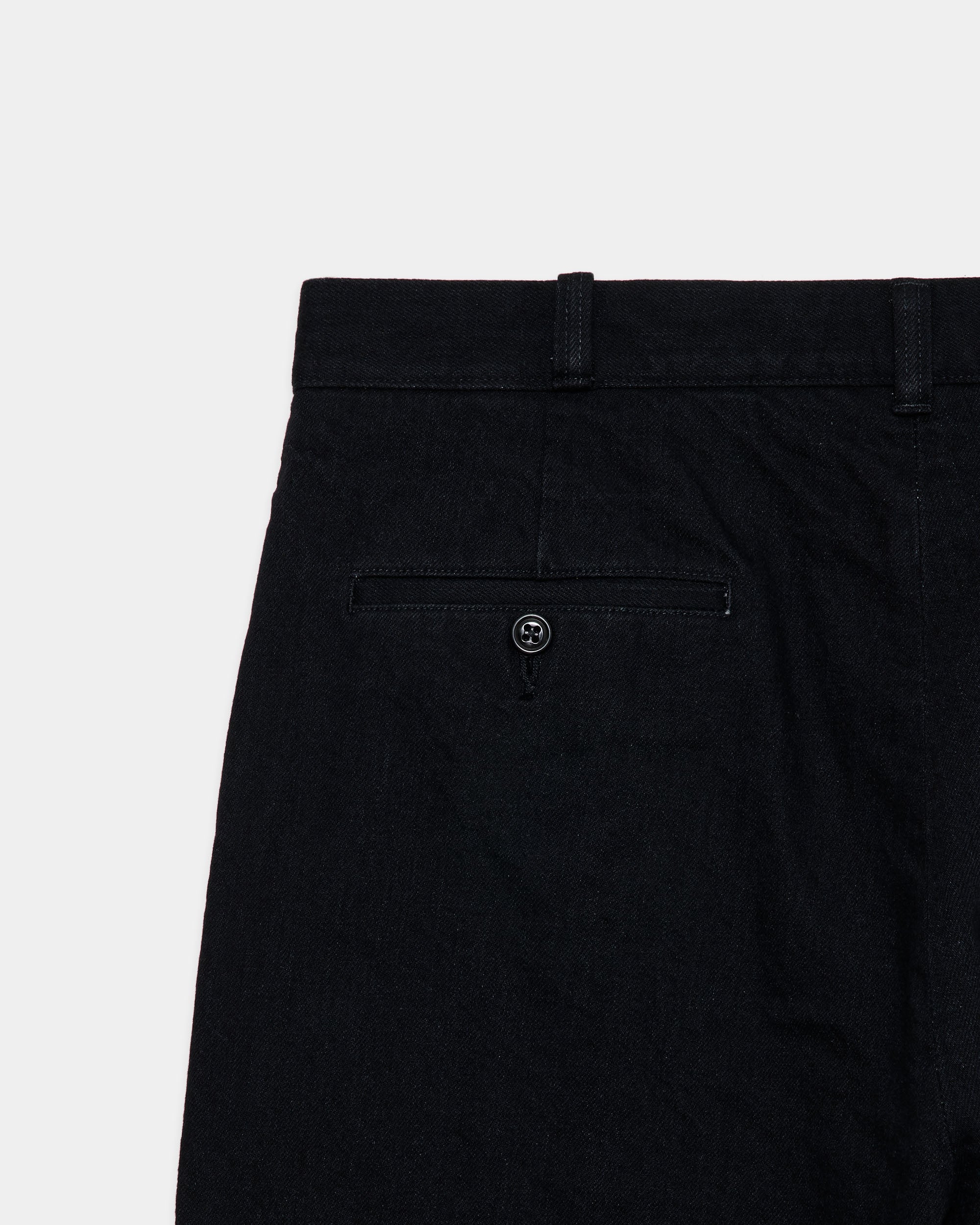 【PARKING別注】オーガニックコットン13.5ozセルビッジデニム / U.S.アーミートラウザーズ, Black O.W