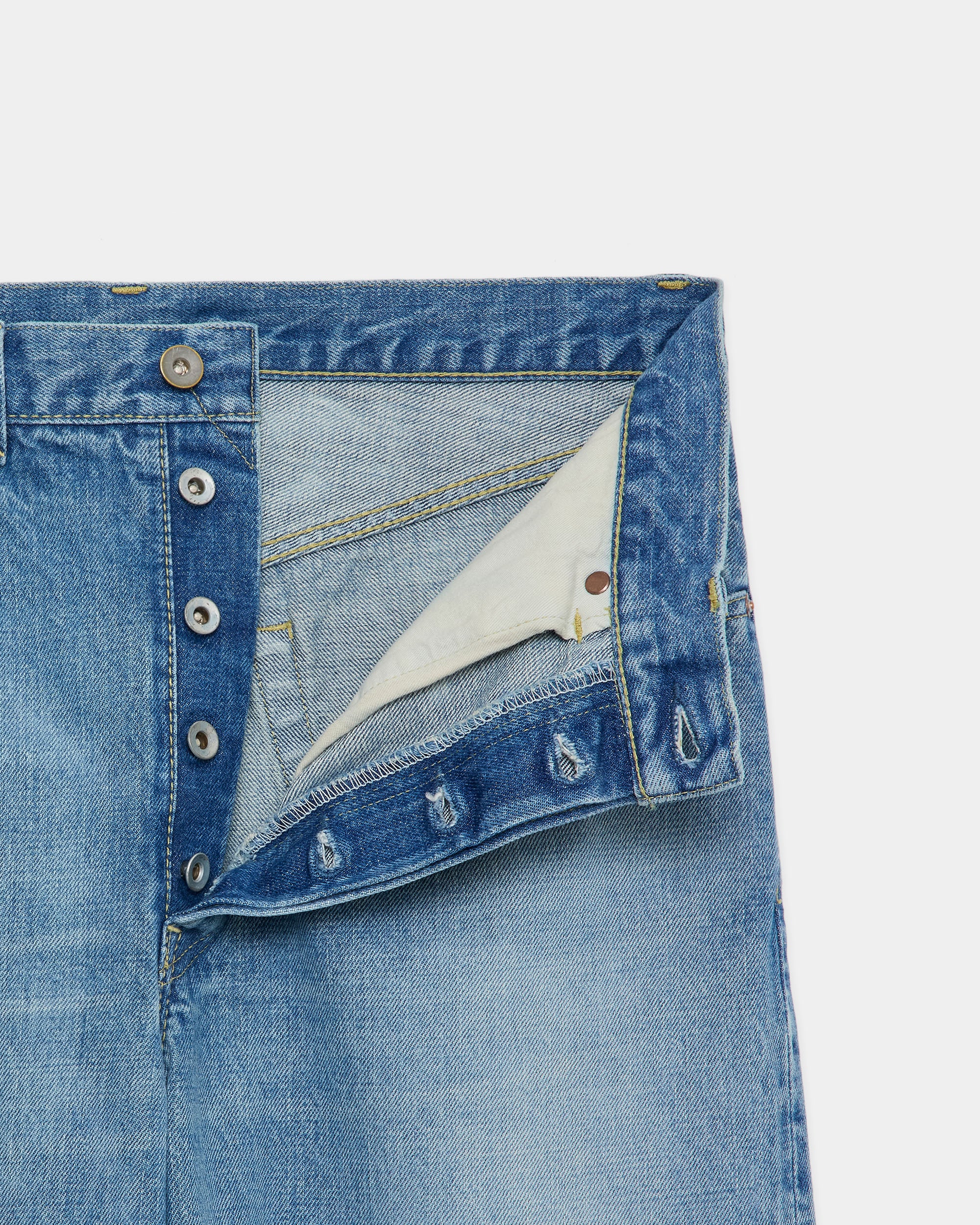 Organic Cotton 13.5oz Selvedge Denim / Cylinder Fit Jeans, Indigo V.W