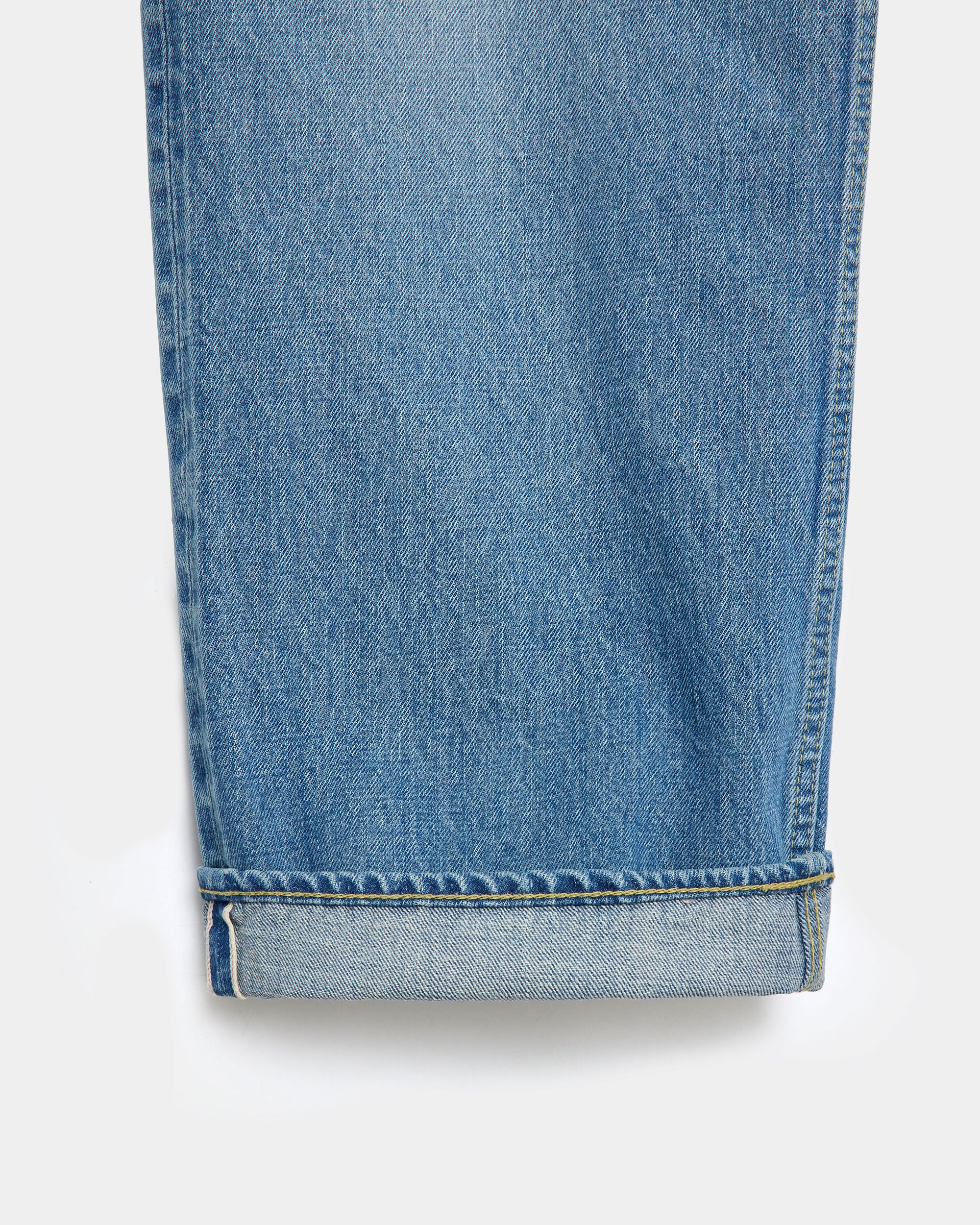 Organic Cotton 13.5oz Selvedge Denim / Cylinder Fit Jeans, Indigo V.W