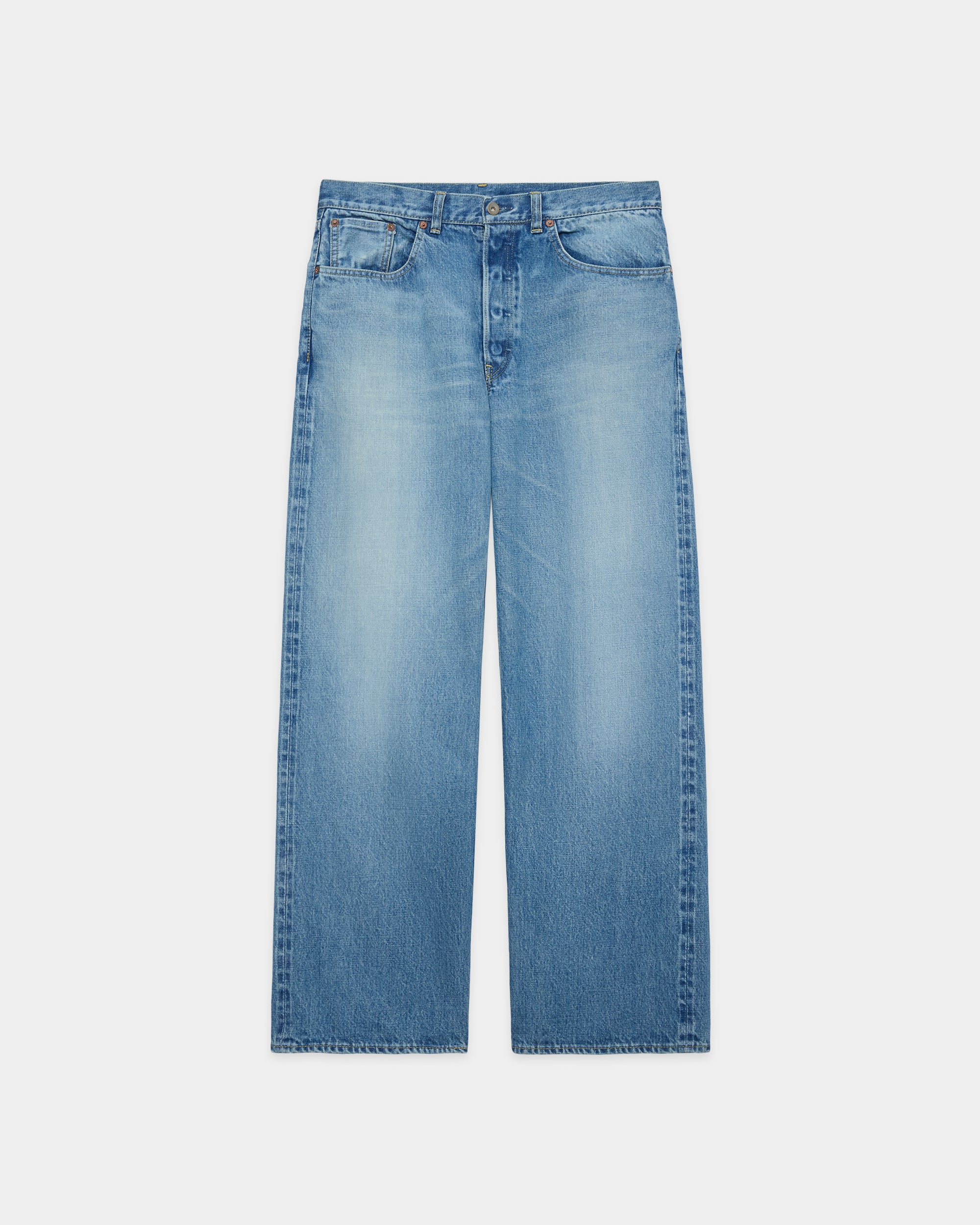 Organic Cotton 13.5oz Selvedge Denim / Cylinder Fit Jeans, Indigo V.W