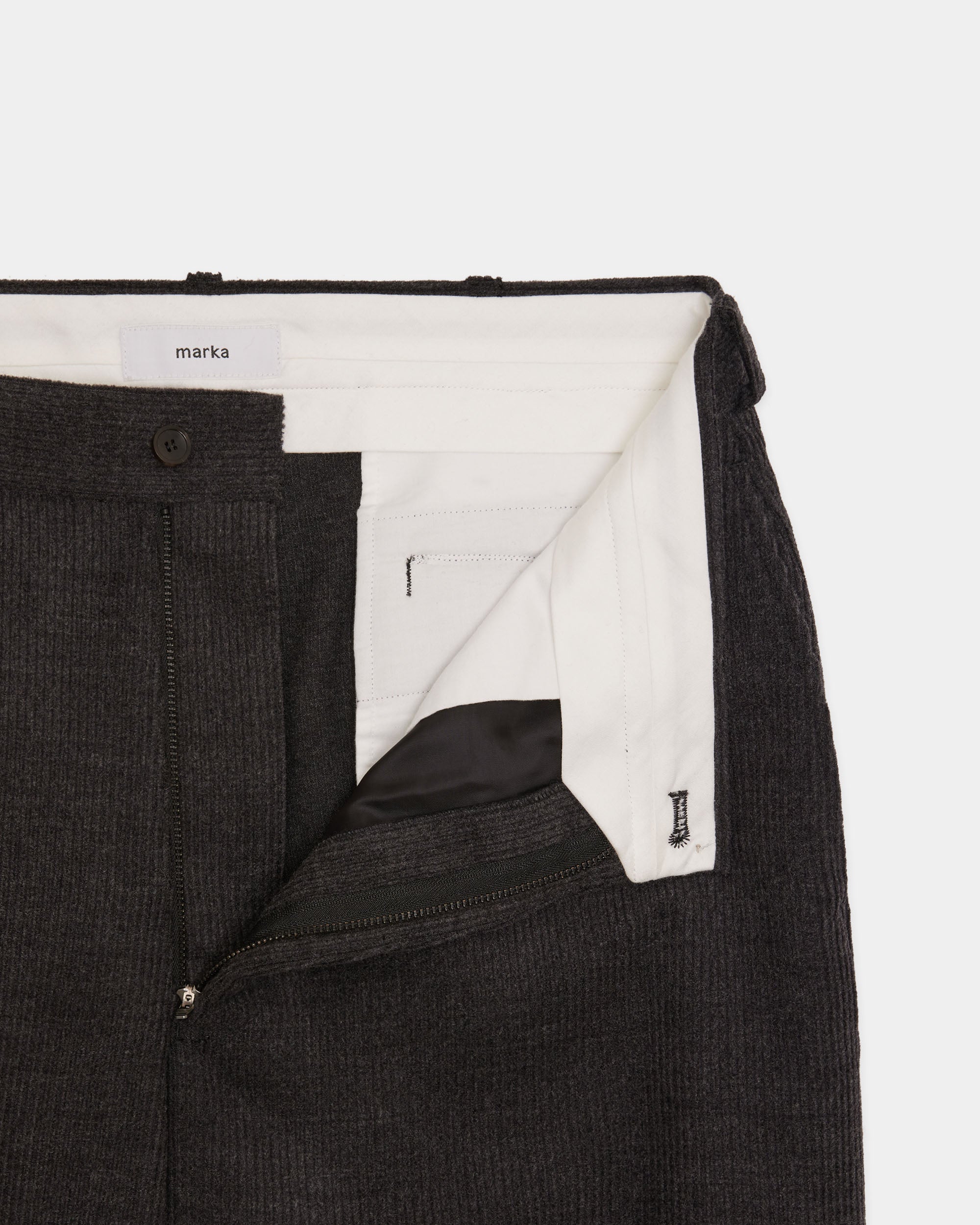 SUPER120s ウールコーデュロイ / USMCスラックス, Top Gray