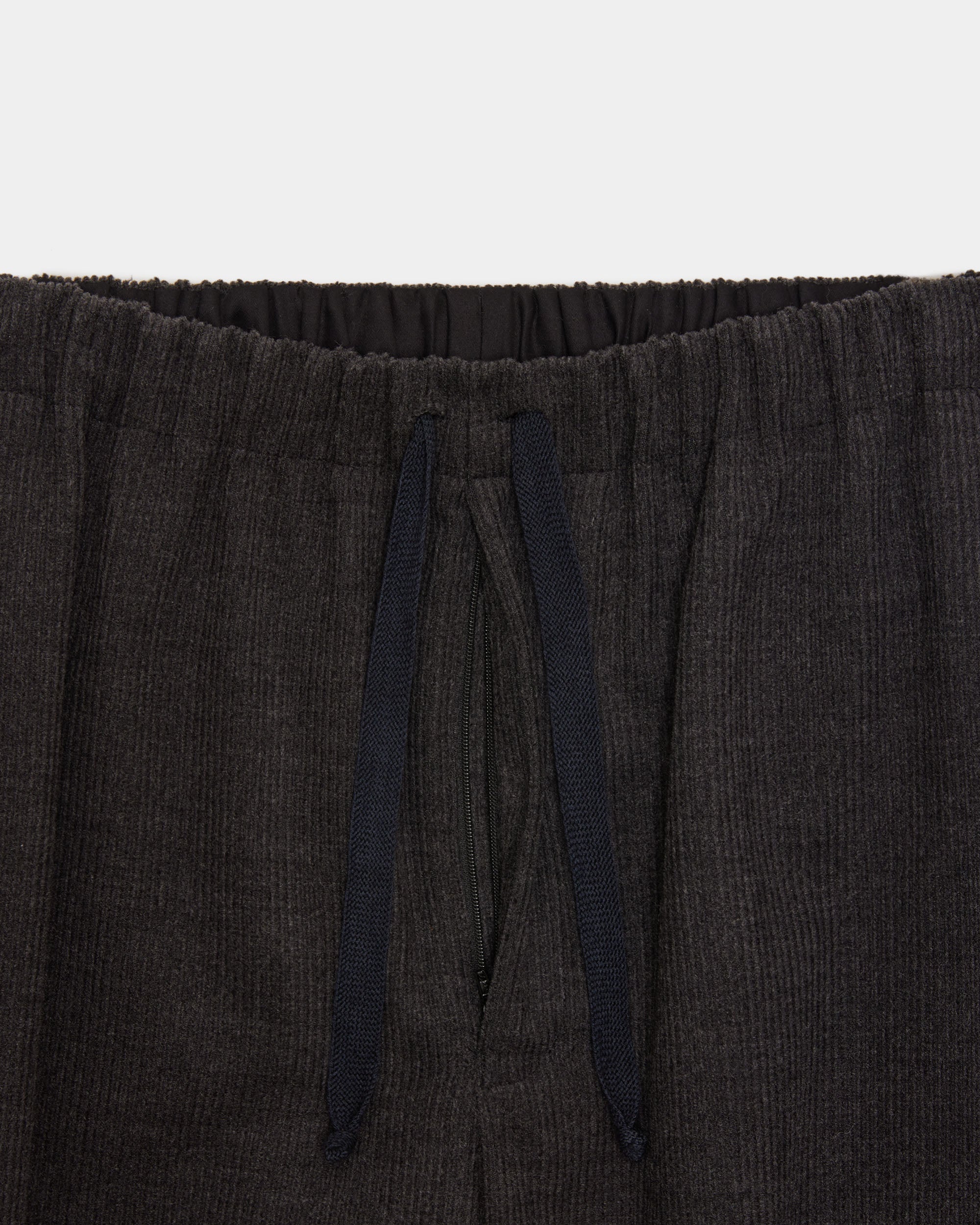 SUPER120s ウールコーデュロイ / ワイドシリンダーフィットイージーパンツ, Top Gray