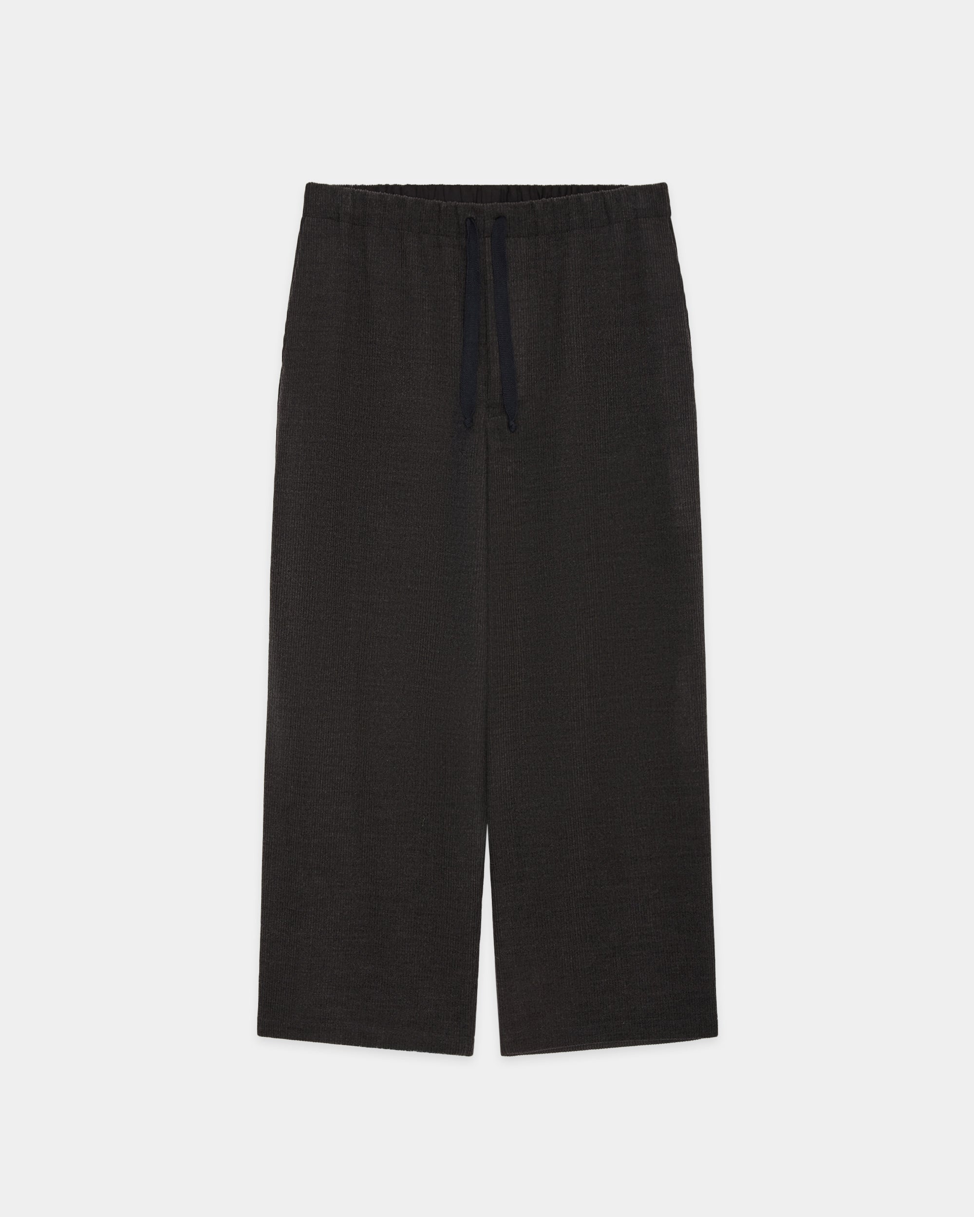 SUPER120s ウールコーデュロイ / ワイドシリンダーフィットイージーパンツ, Top Gray