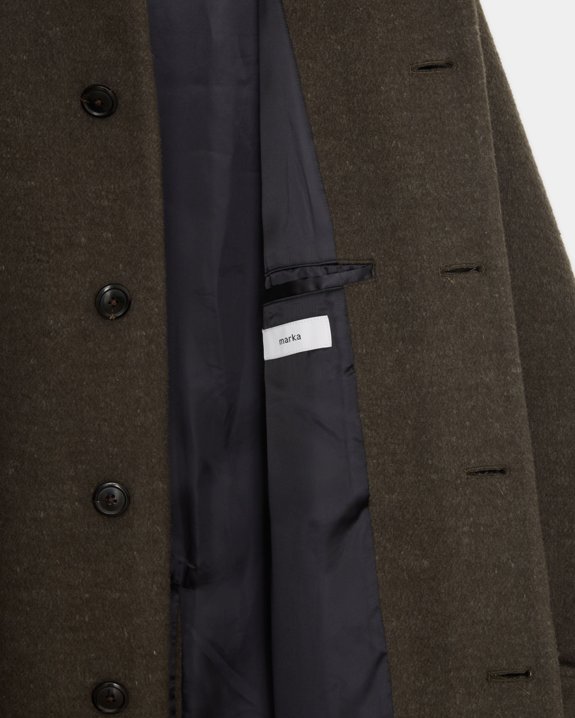 ウールシルクダブルクロス / トラックジャケット, Top Olive