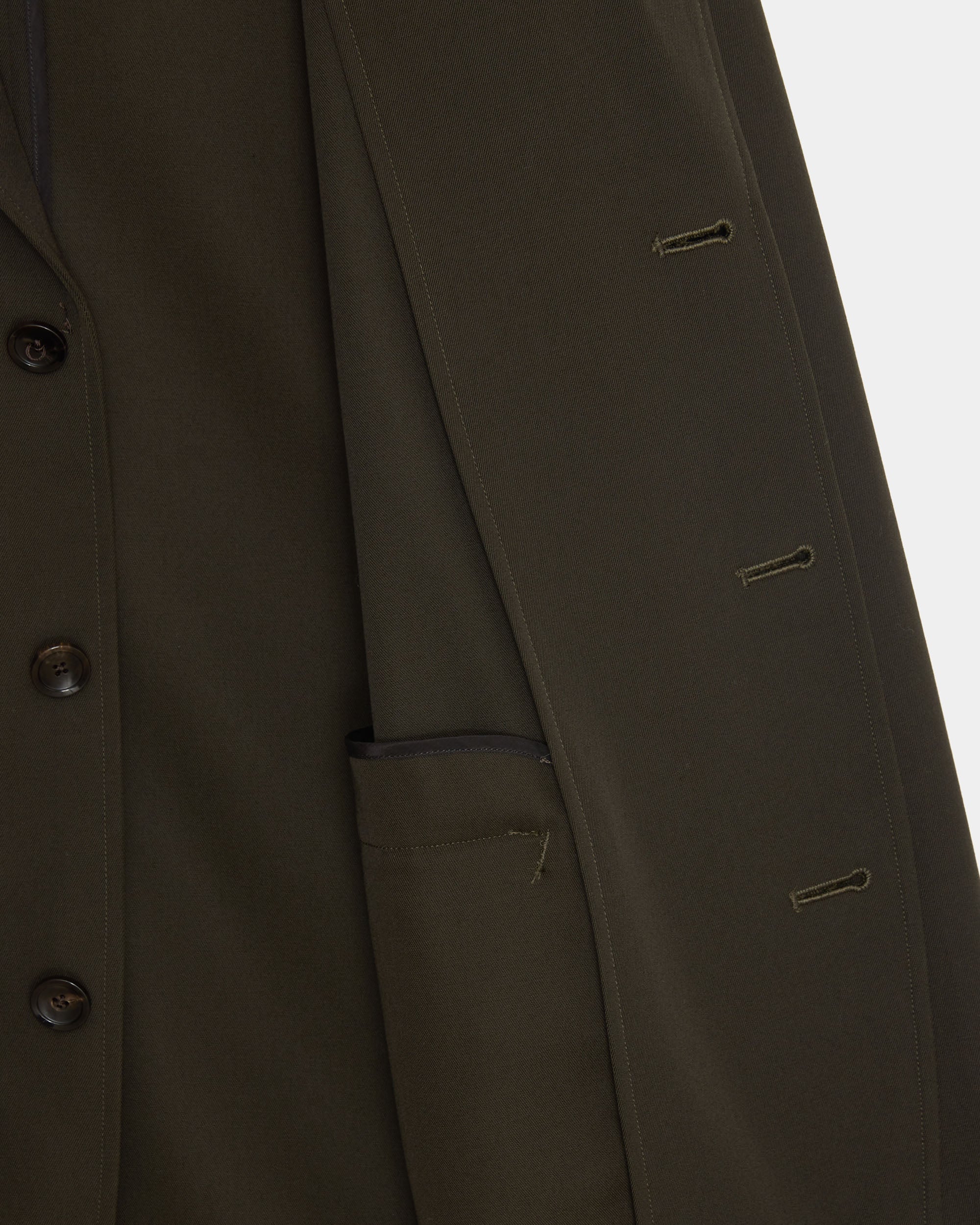 ウールギャバワッシャータンブラー / リファインドストロールジャケット, Dark Olive